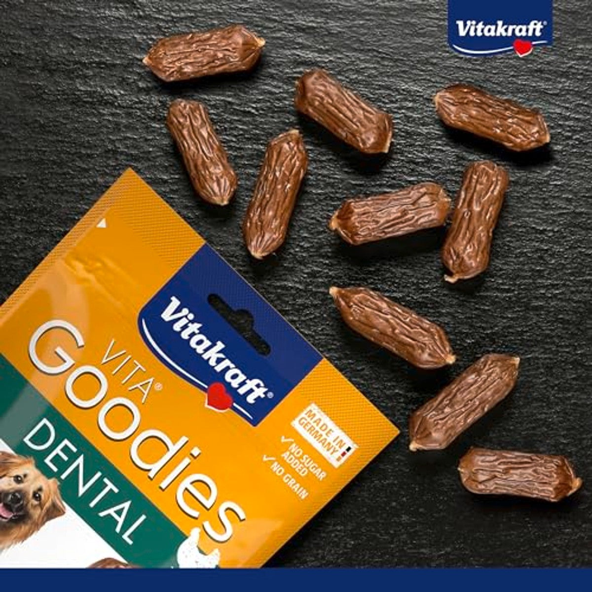 Vitakraft Goodies Dental hondensnack algen 1 x 60 g - 3-pack