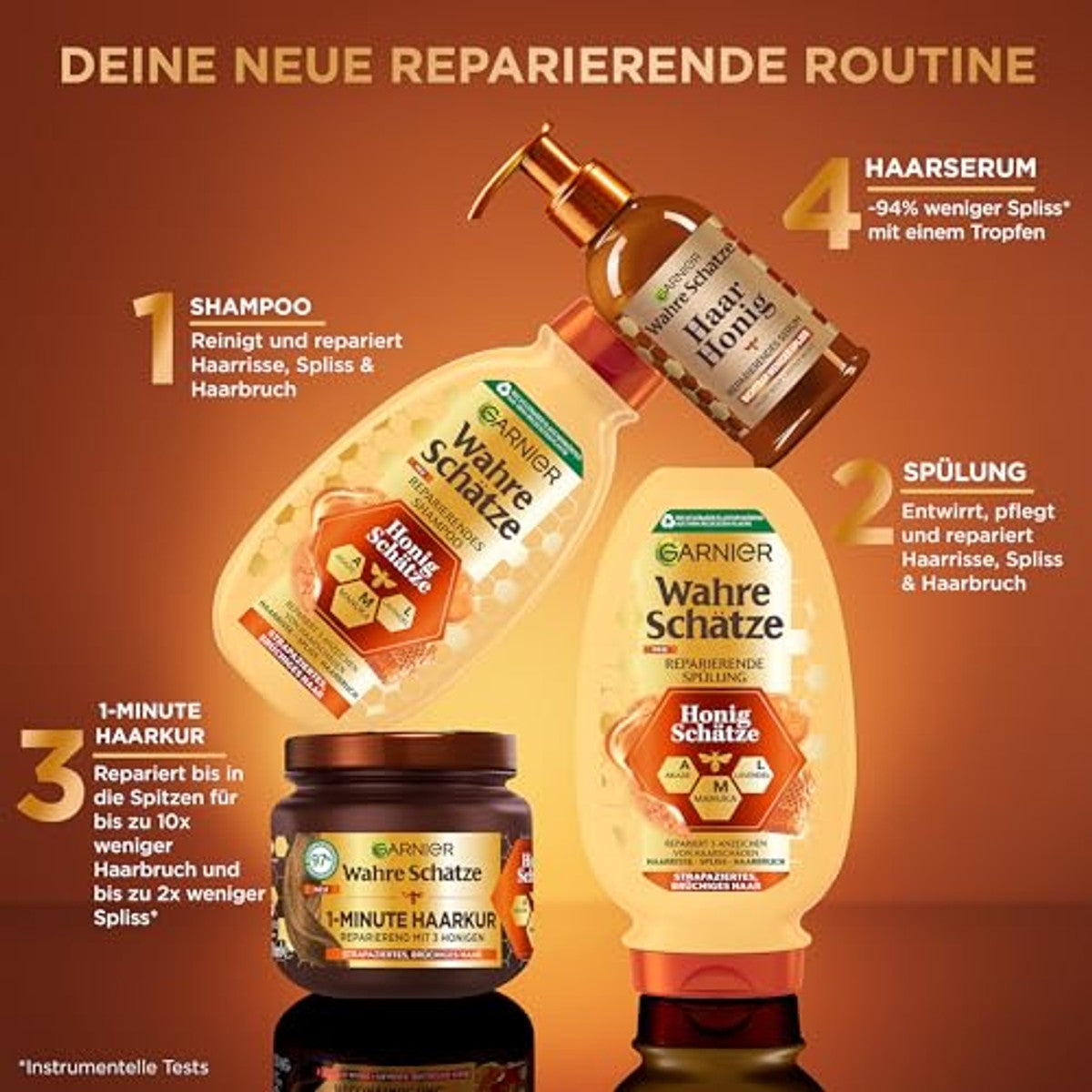 Garnier Echte Schatten Herstellende Shampoo Honing Schatten 1000 ml – Garnier