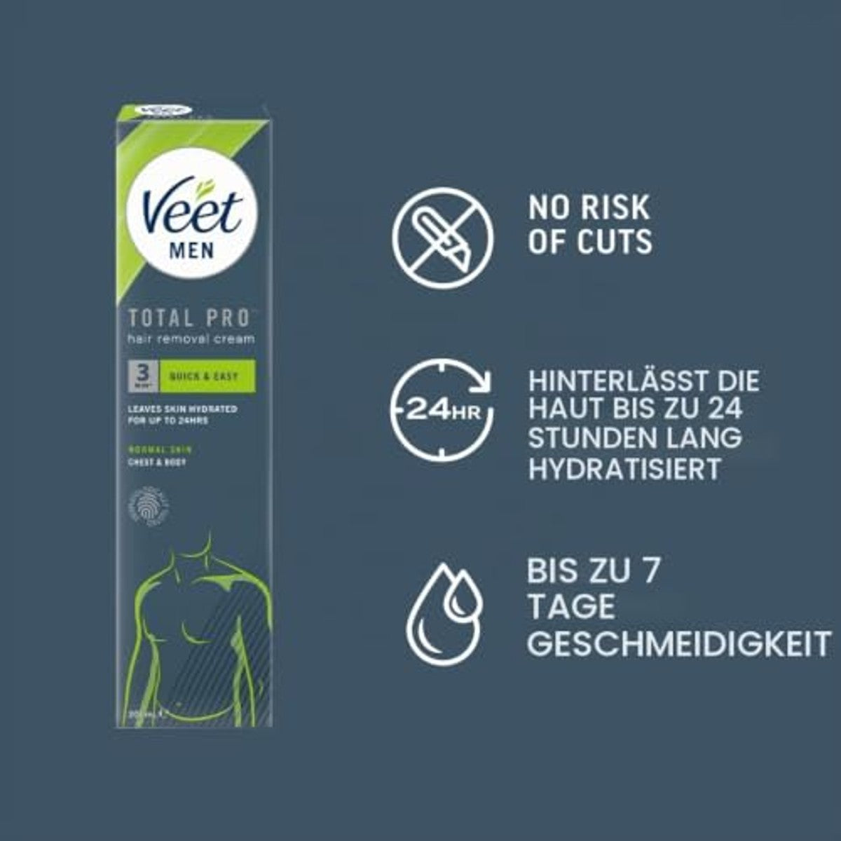 Veet Men Ontharingsgelcrème 3 x 200 ml - Voordeelverpakking