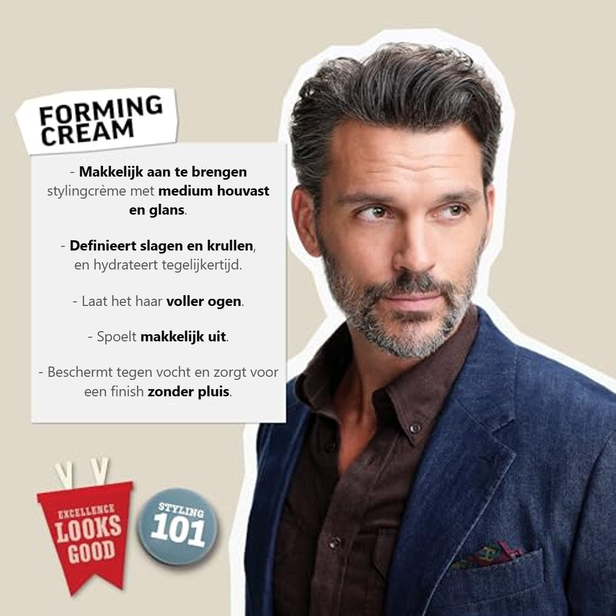 American Crew Forming Cream Stylingcrème met Medium Fixatie 50 g - 3-pack – foto 4