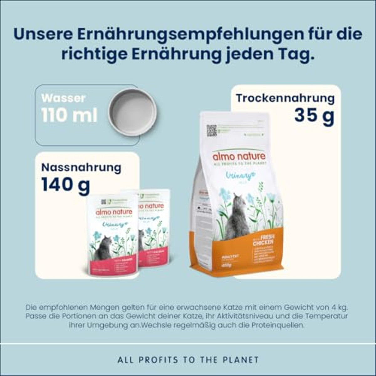 almo nature Functionele urinaire hulp, nat voer voor volwassen katten met zalm, ondersteuning voor de gezondheid van de urinewegen, 30 zakjes à 70 g – almo nature