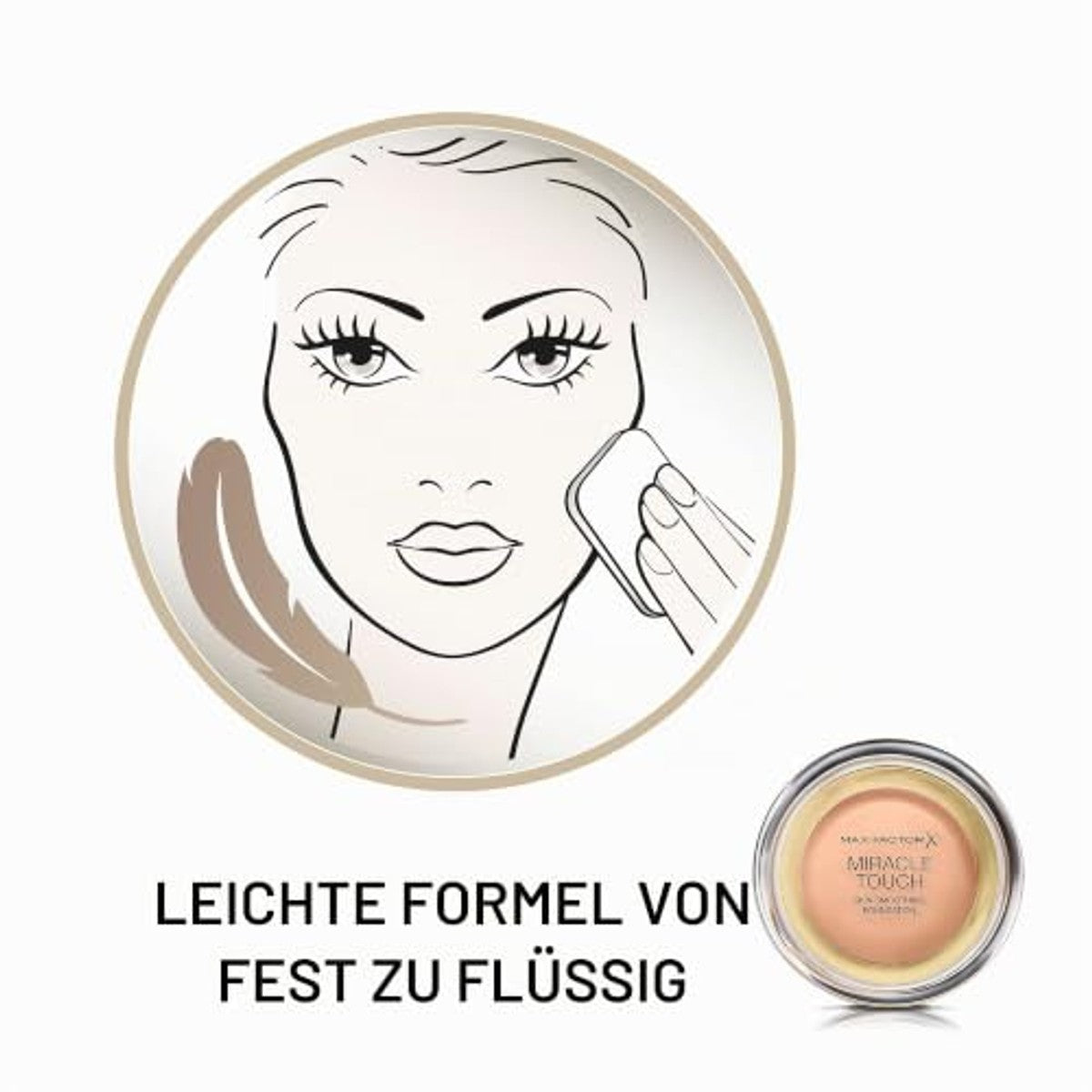 Max Factor Miracle Touch Foundation 60 Sand 3 stuks – foto 4