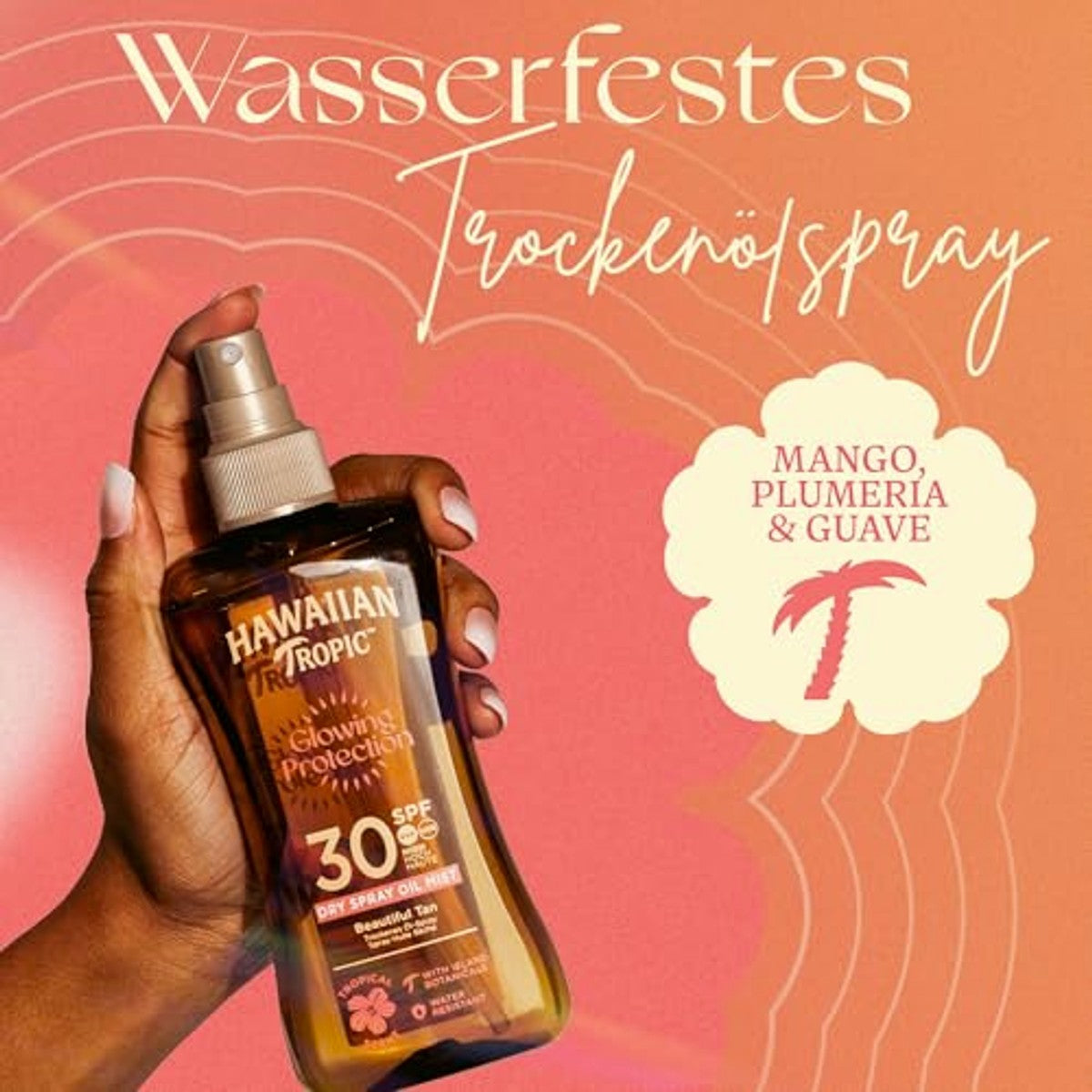 Hawaiian Tropic Glowing Protection Dry Spray Oil SPF 30 3 x 200 ml - Voordeelverpakking