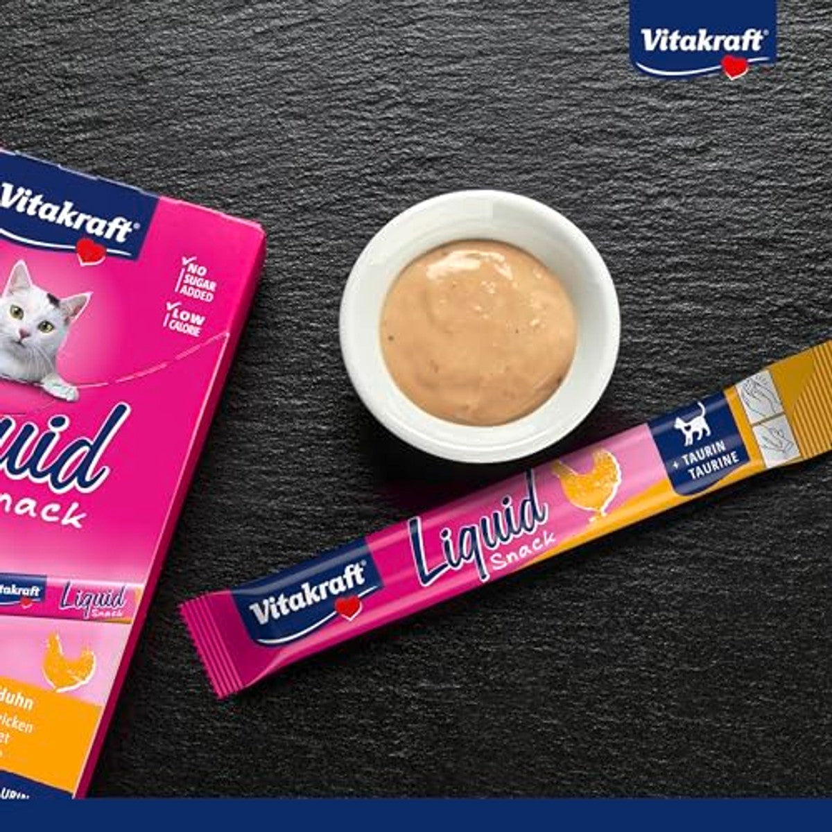 Vitakraft Vloeibare Snack kattensnack kip 6 x 15 g - 6-pack