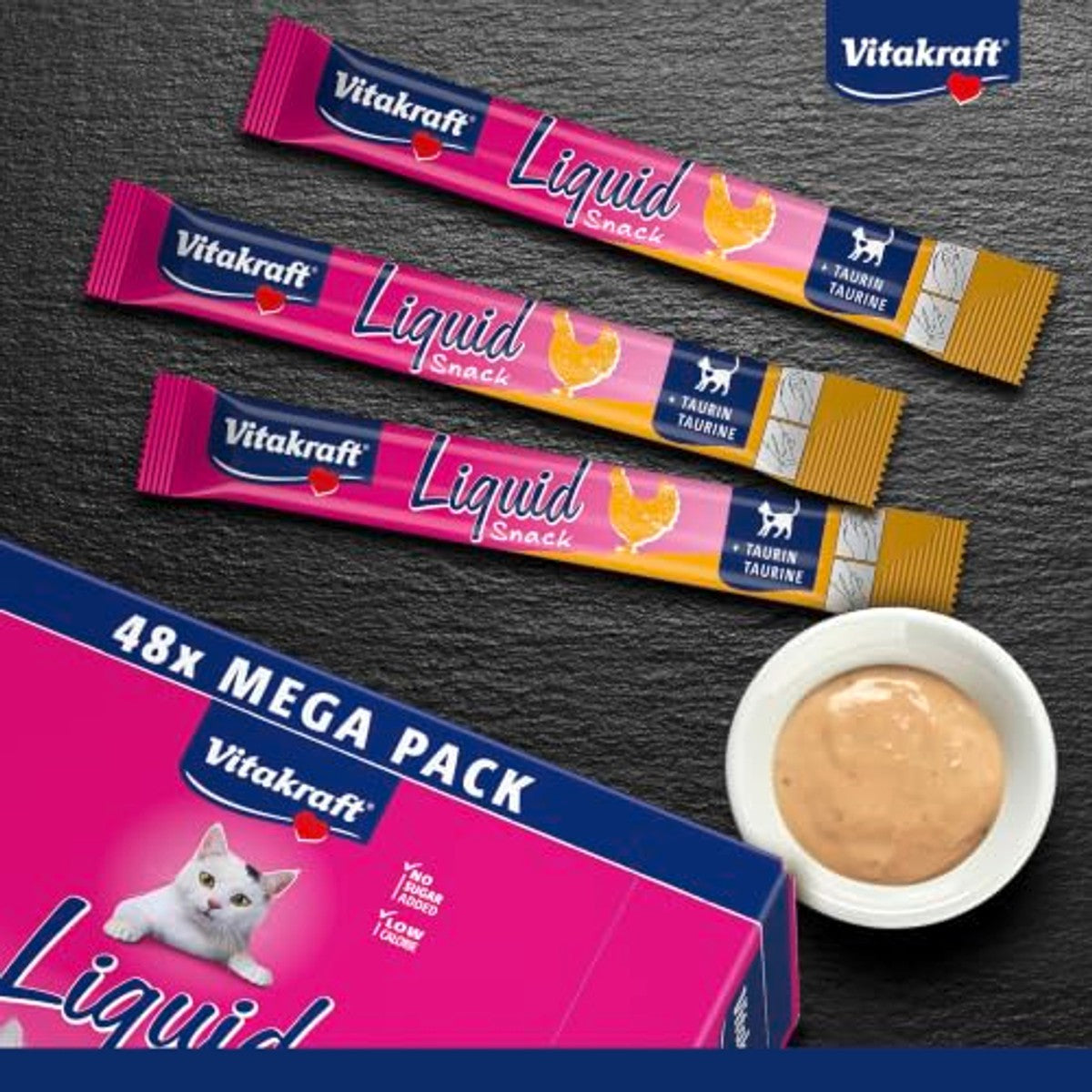 Vitakraft Vloeibare Kattensnack met Kip 48 x 15 g - 3-pack
