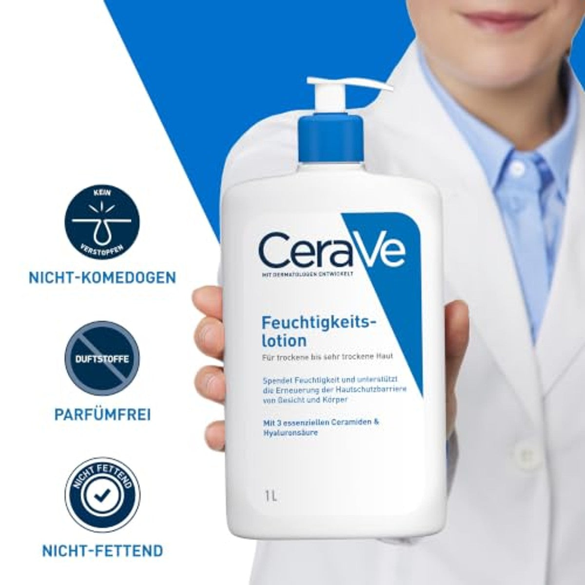 CeraVe Vochtinbrengende Lotion voor Droge Huid, Lichaam en Gezicht 973 ml - 6-pack