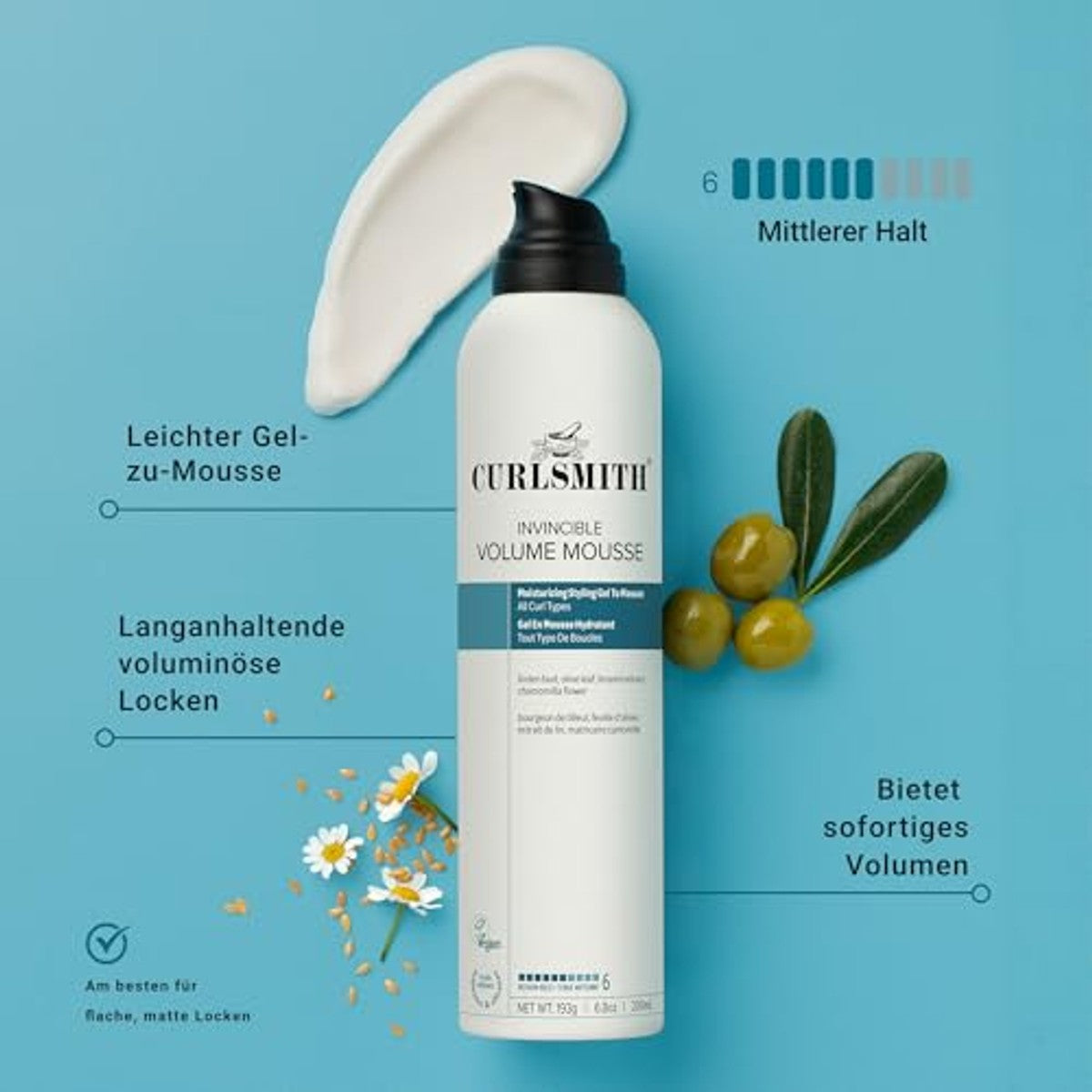 Curlsmith Onoverwinnelijke Volume Mousse - 6-pack