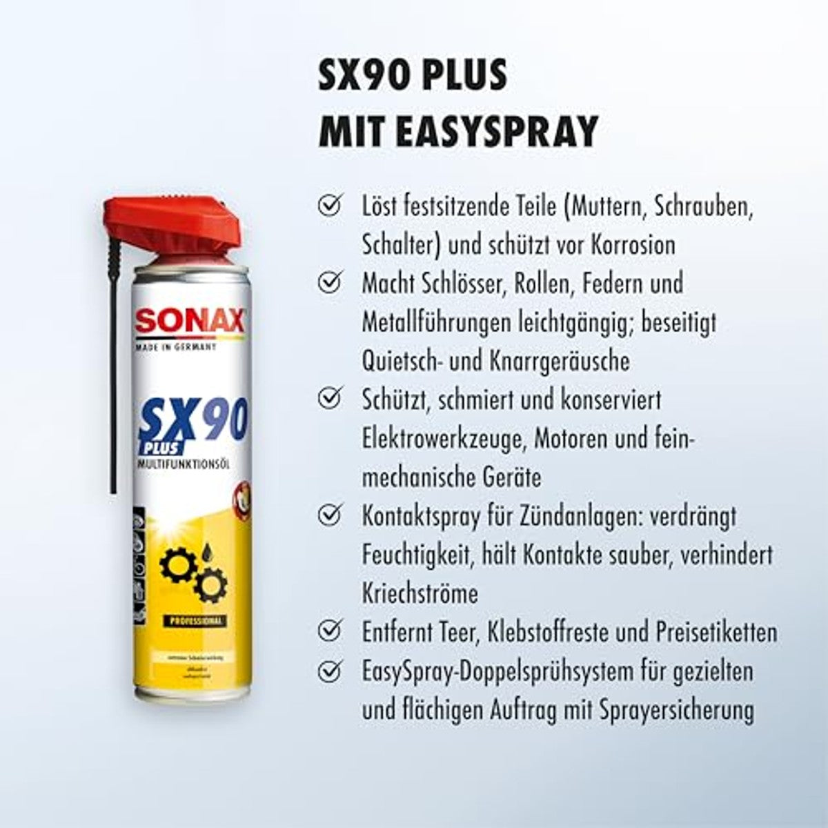 SONAX SX90 Plus multifunctionele spray 3 x 400 ml - Voordeelverpakking
