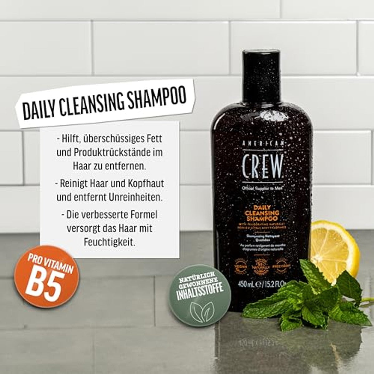 American Crew Daily Cleansing Shampoo voor Mannen 250 ml