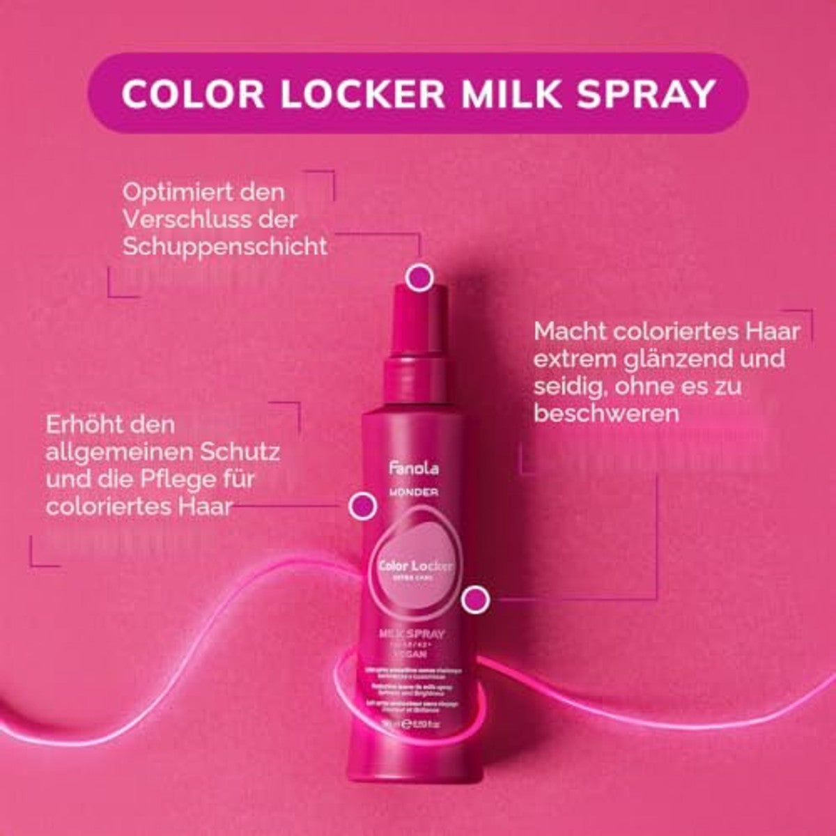 Fanola Wonder Color Locker Melkspray 195 ml - 6-pack