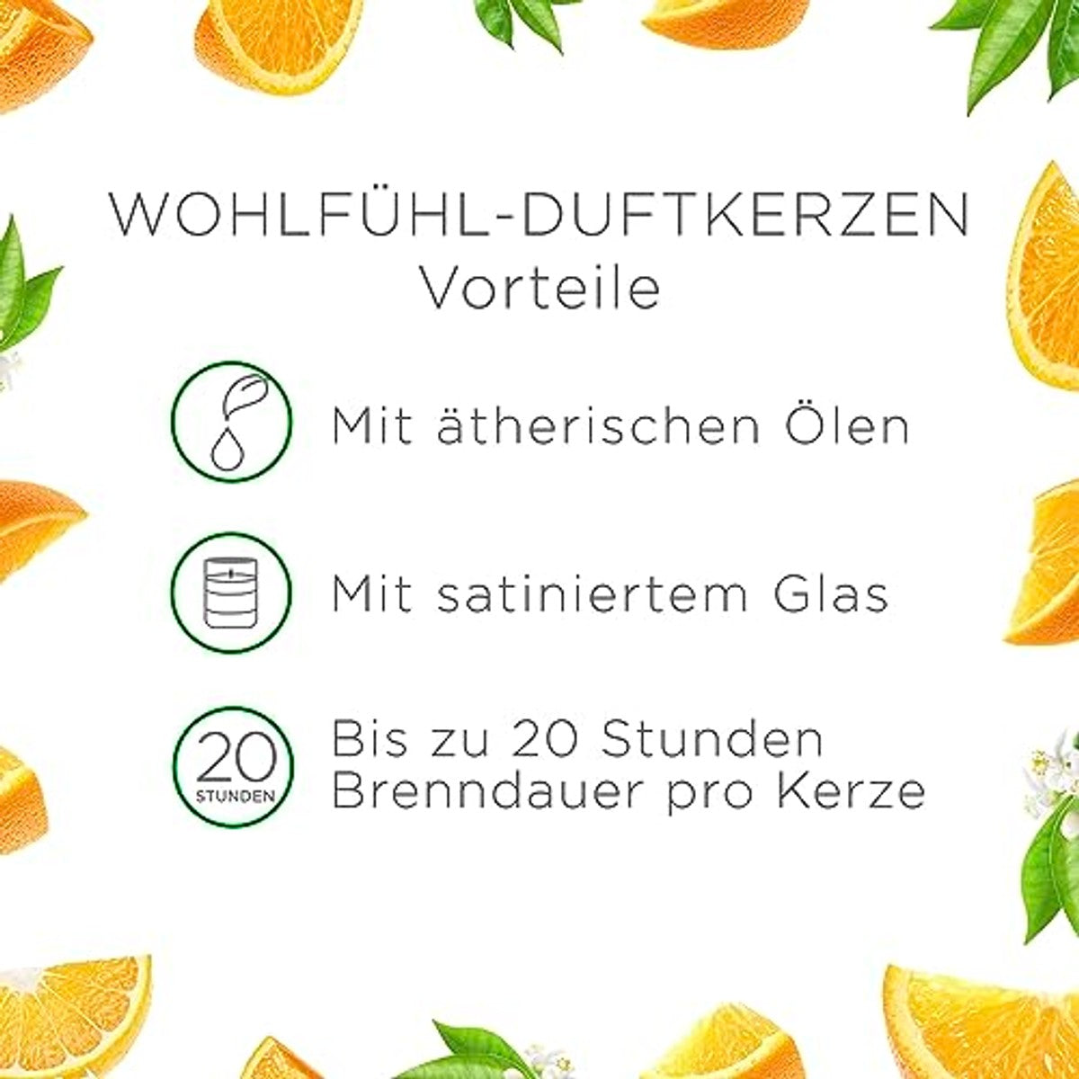 Air Wick Duo geurkaars in glas citrus 2 x geurkaarsenset - 6-pack
