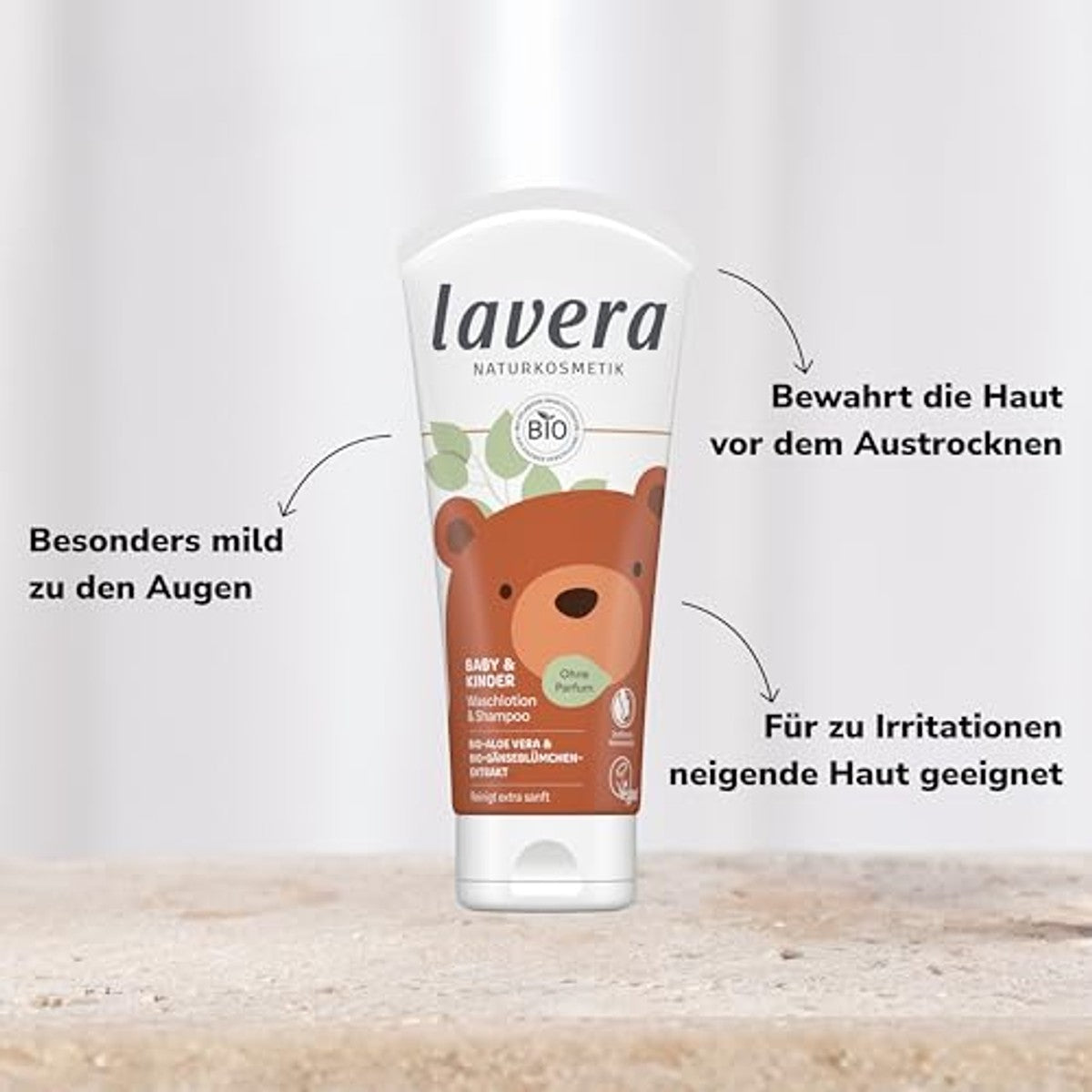 lavera Baby & Kinderen Wasgel & Shampoo 6 x 200 ml - Voordeelverpakking – foto 4