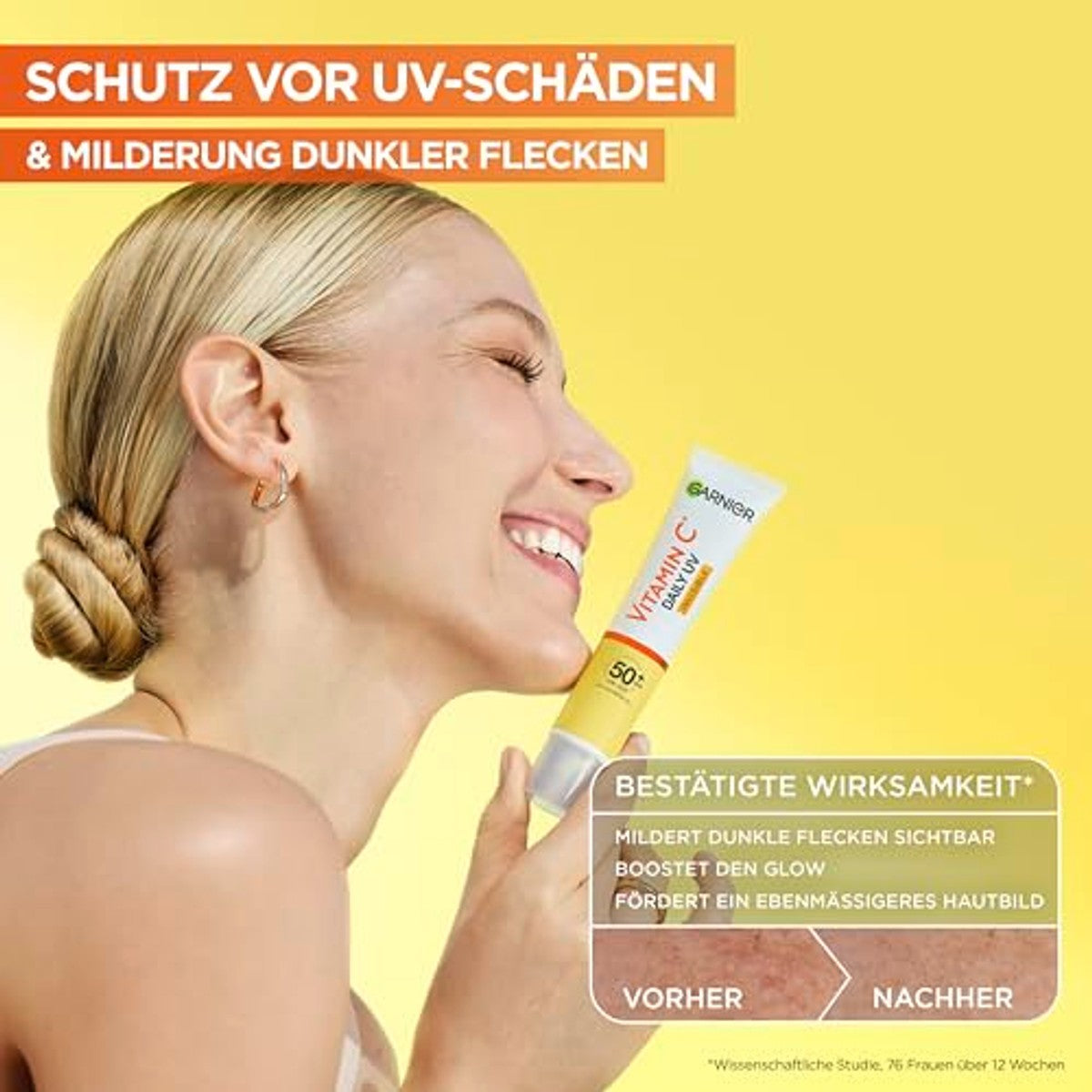 Garnier Vitamine C Daily UV Invisible SPF 50+ 6 x 50 ml - Voordeelverpakking
