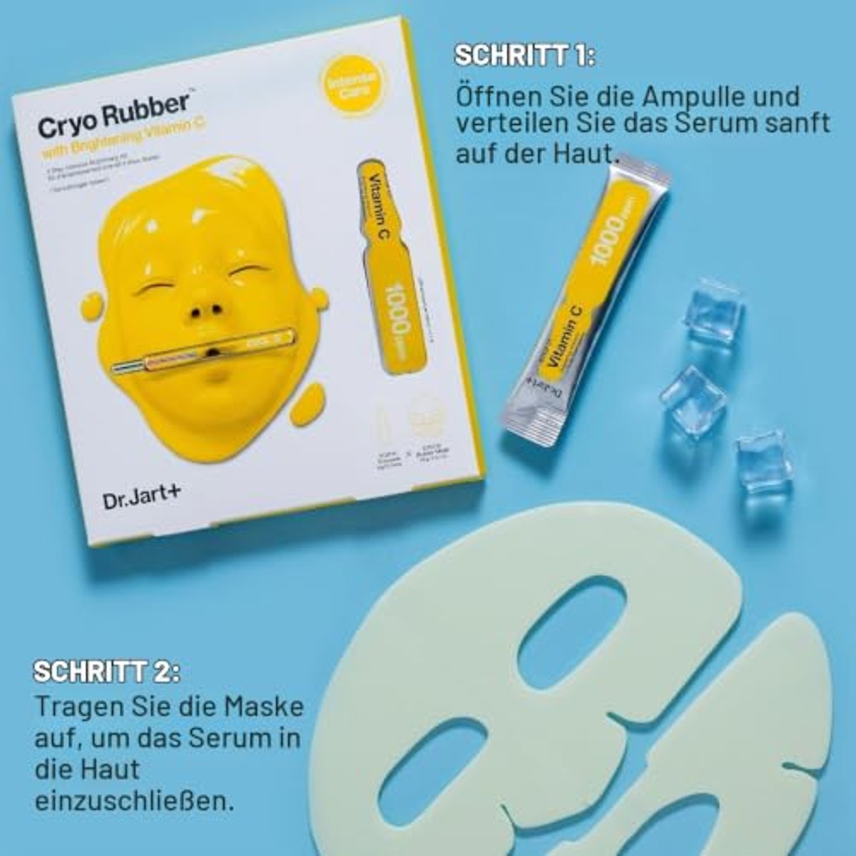 Dr. Jart+ Cryo Rubber: Vitamine C Brightening Mask - Oplichtend Koreaans gezichtsmasker