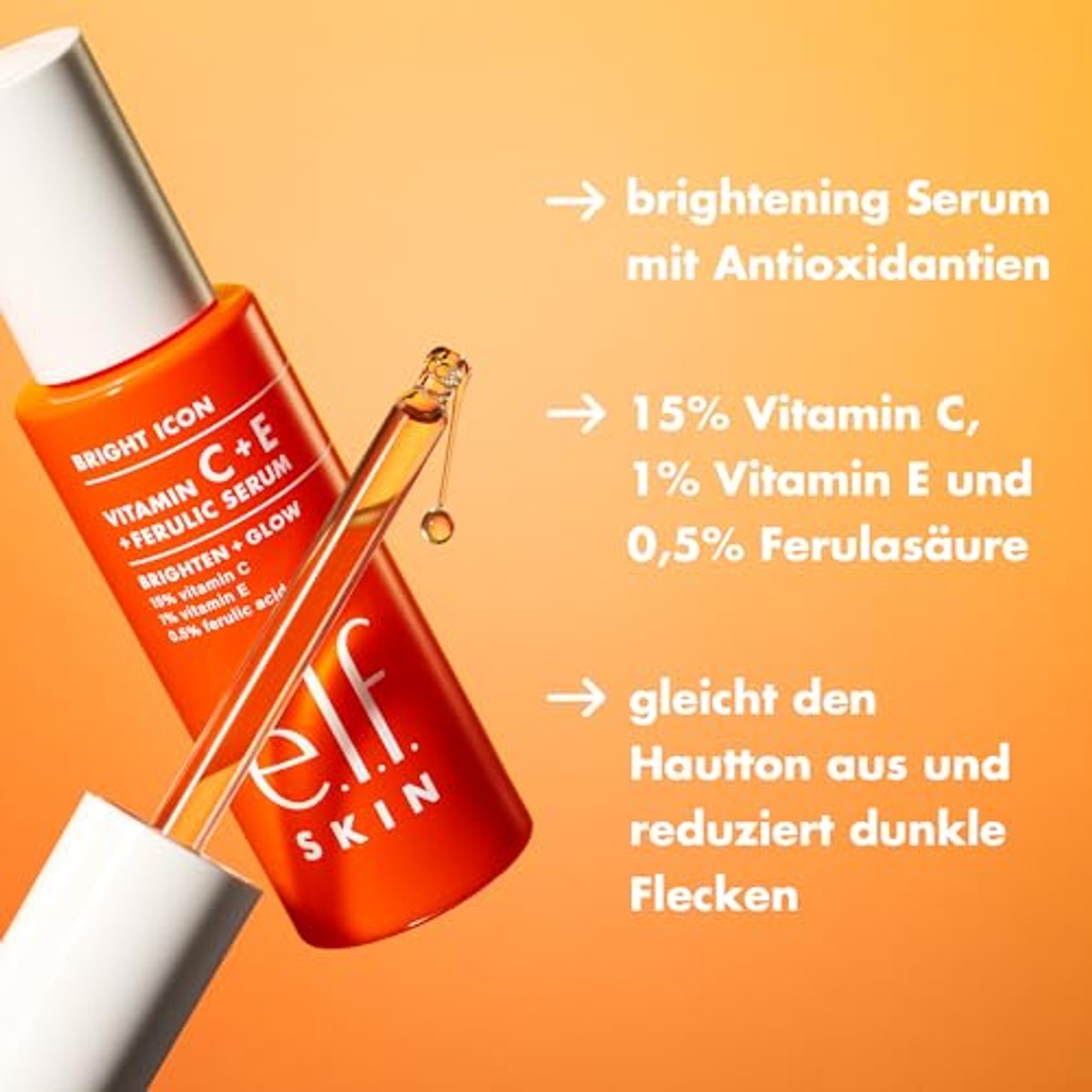 e.l.f. Skin Bright Icon Vitamine C + E + Ferulic Serum 30 ml - 6 stuks
