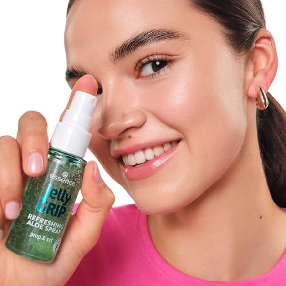essence Jelly Grip Refreshing Aloë Spray fixeerspray 50 ml - 6-pack