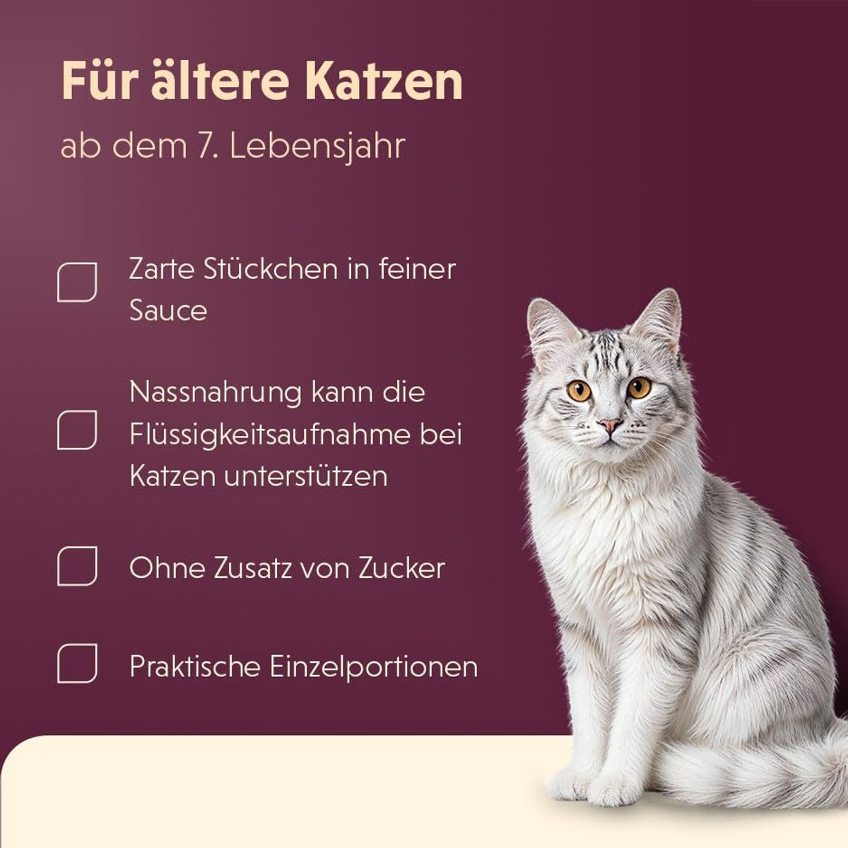 animonda vom Feinsten Senior natvoer kattenvoer gevogelte & eend 32 x 85 g - 6-pack