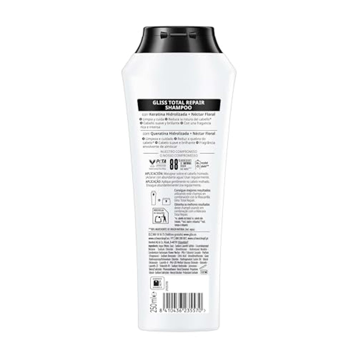 Gliss Total Repair Shampoo 6 x 250 ml - 1500 ml – Gliss