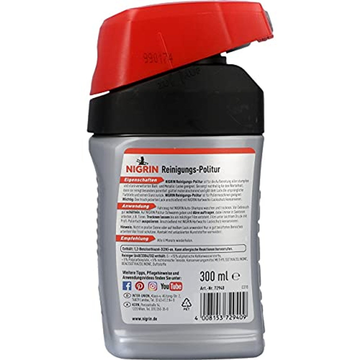 NIGRIN 72940 reinigingspolitoer 3 x 300 ml - Voordeelverpakking