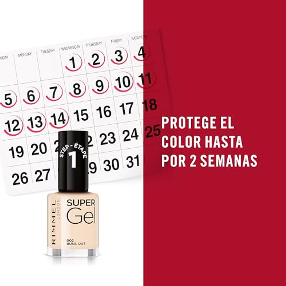 Rimmel London Super Gel 107 Glazed Out nagellak 12 ml - 3 stuks