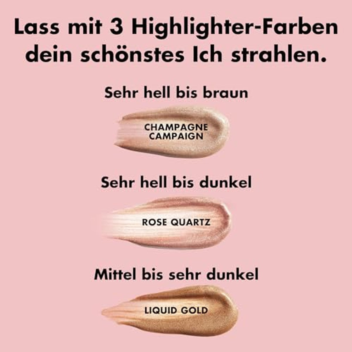 e.l.f. Halo Glow Highlight Beauty Wand Champagne Campagne - 3 stuks