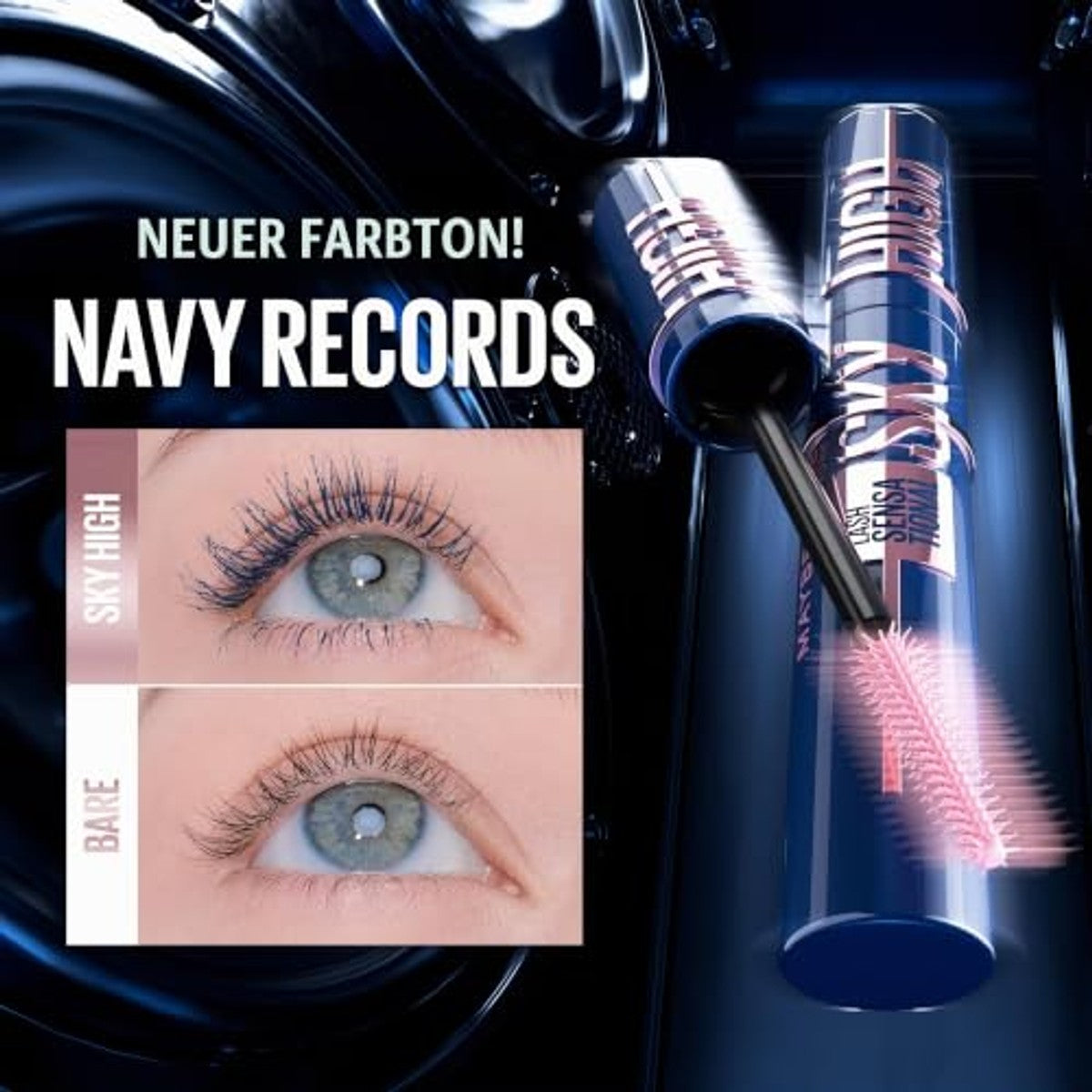MAYBELLINE Sky High Mascara Navy Records 7,2 ml - 6 stuks