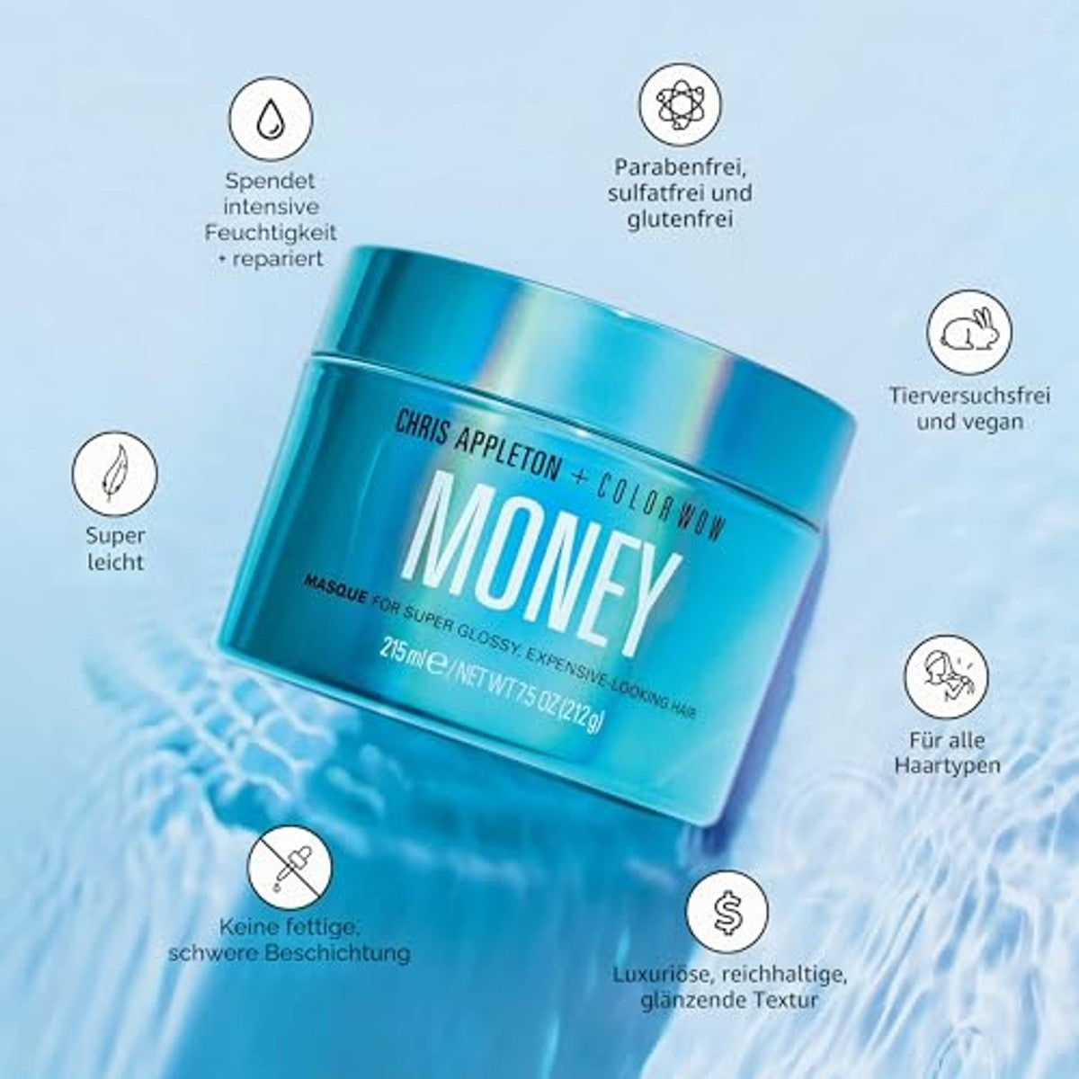 Color Wow Moisturizing Money Haarmasker voor Droog en Beschadigd Haar 215 ml - 3-pack