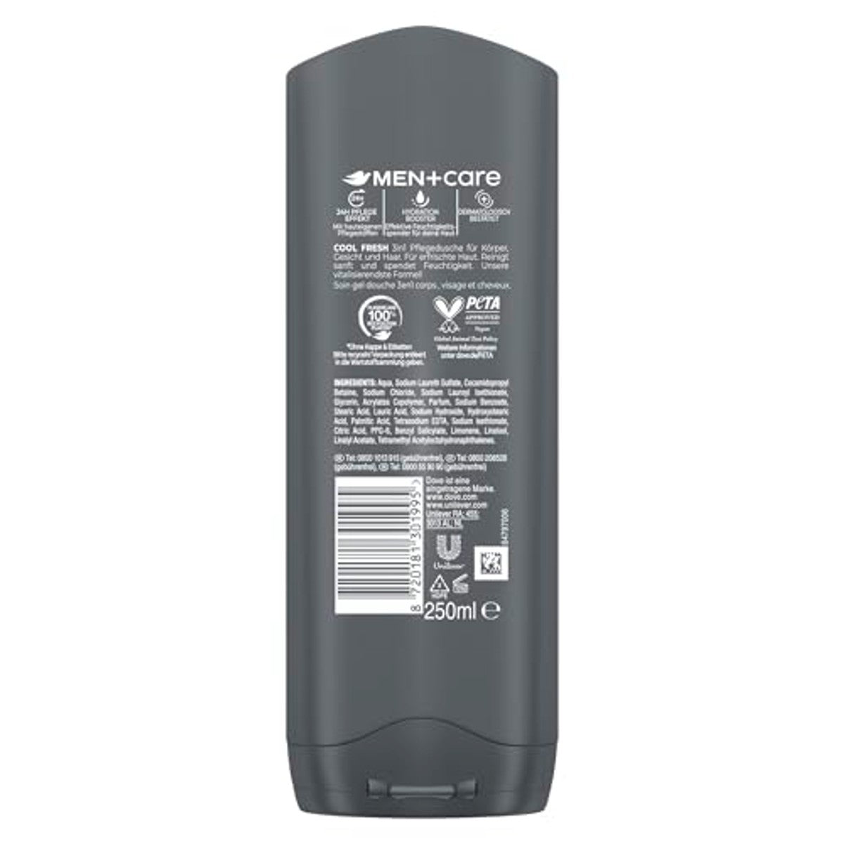 Dove Men+Care 3-in-1 Douchegel Cool Fresh 6 x 250 ml – Dove Men + Care