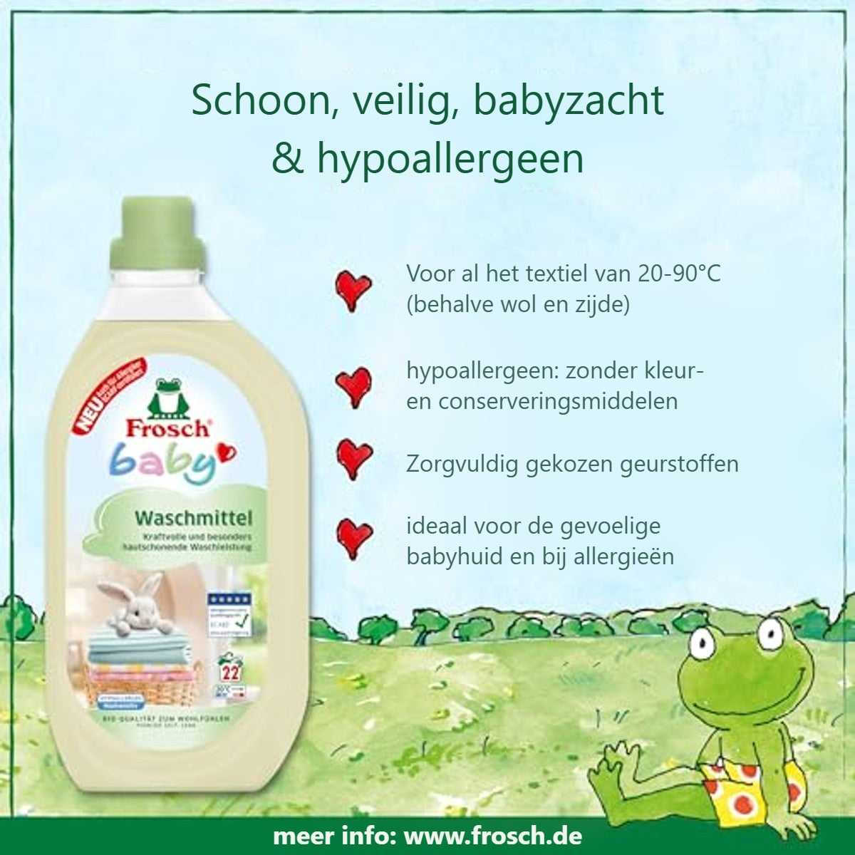 FROSCH baby wasmiddel 6 x 1,5 l - Voordeelverpakking – foto 4