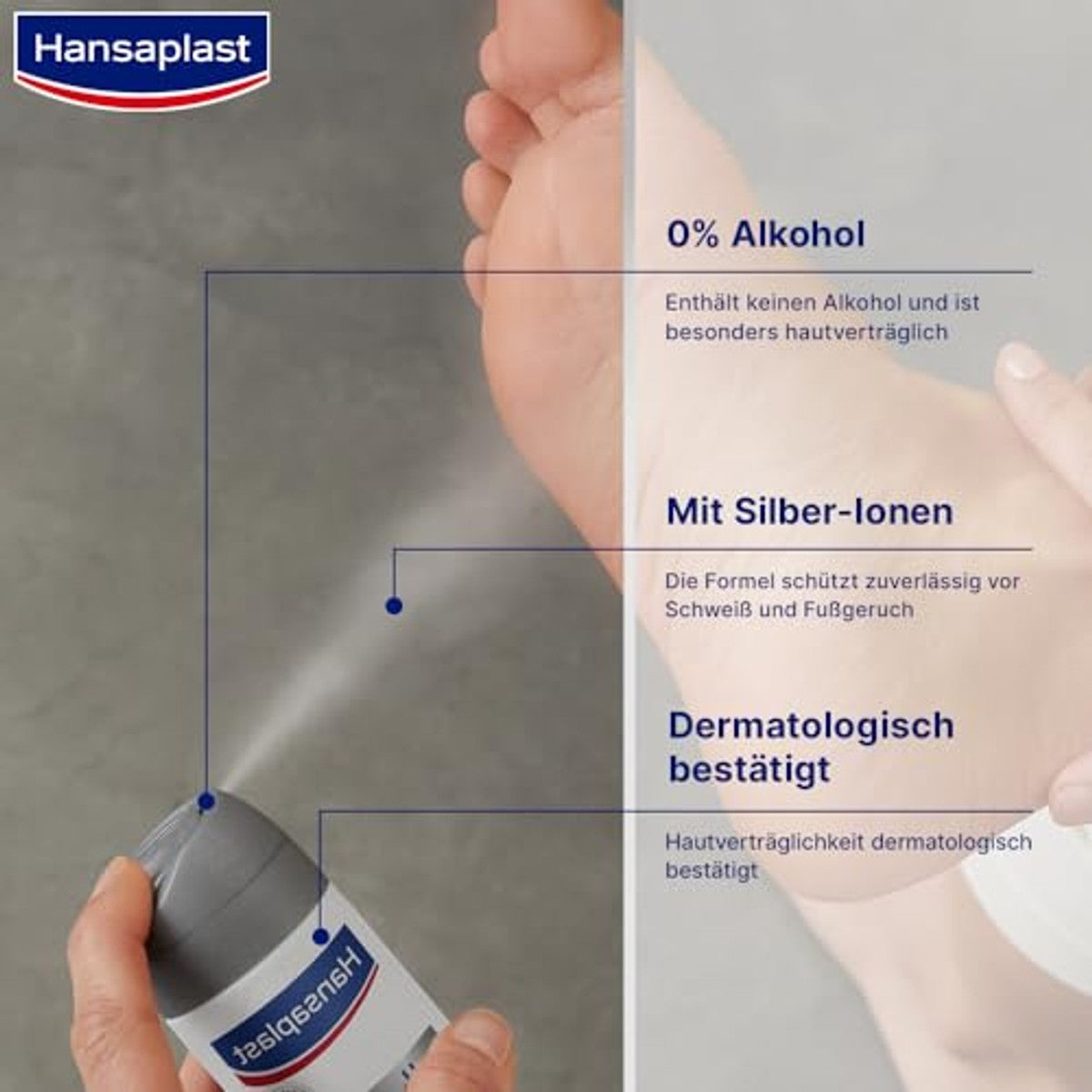 Hansaplast Silver Active Voetspray 3 x 150 ml - Voordeelverpakking