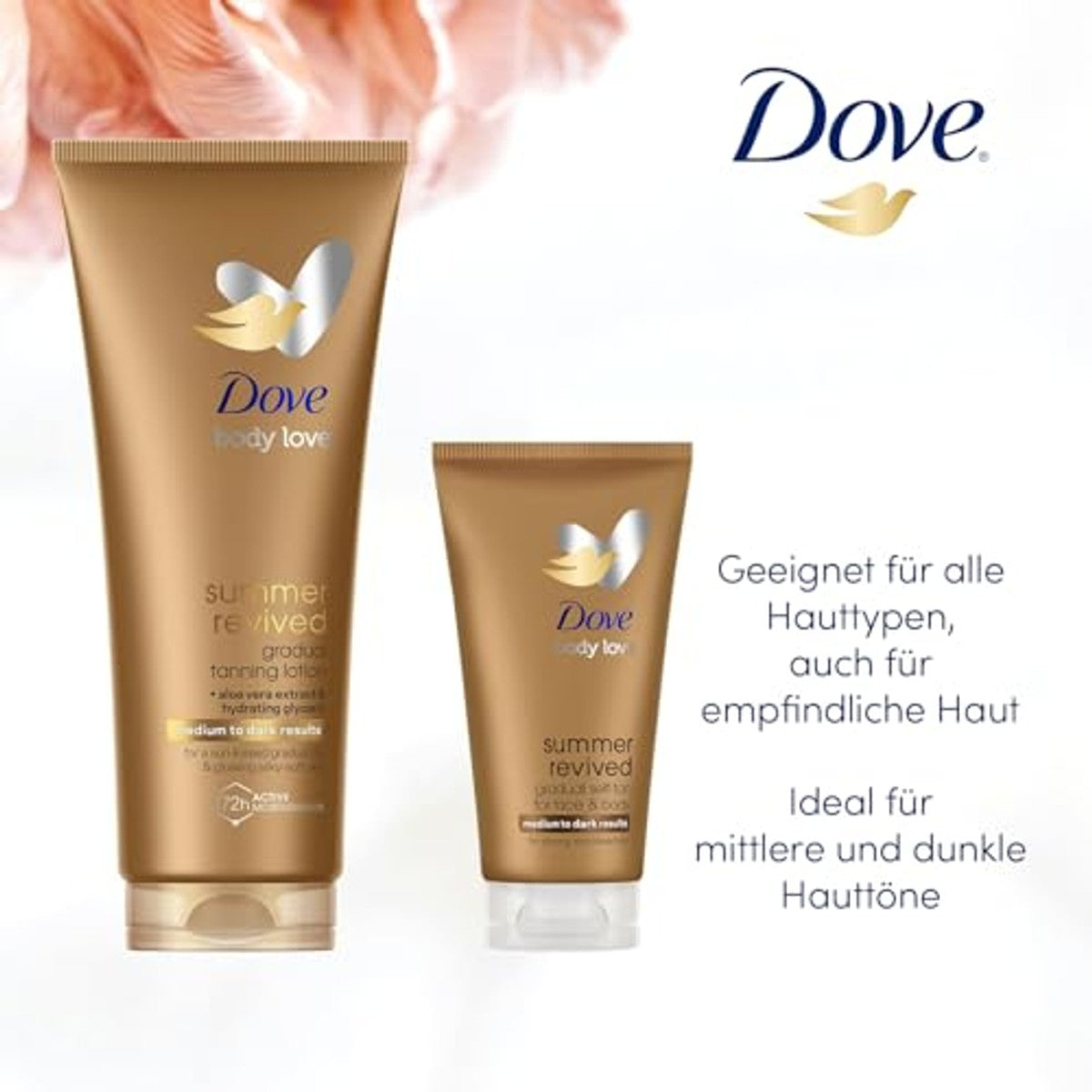 Dove Summer Revived zelfbruinende lotion 200 ml + 6 x 75 ml - Voordeelverpakking