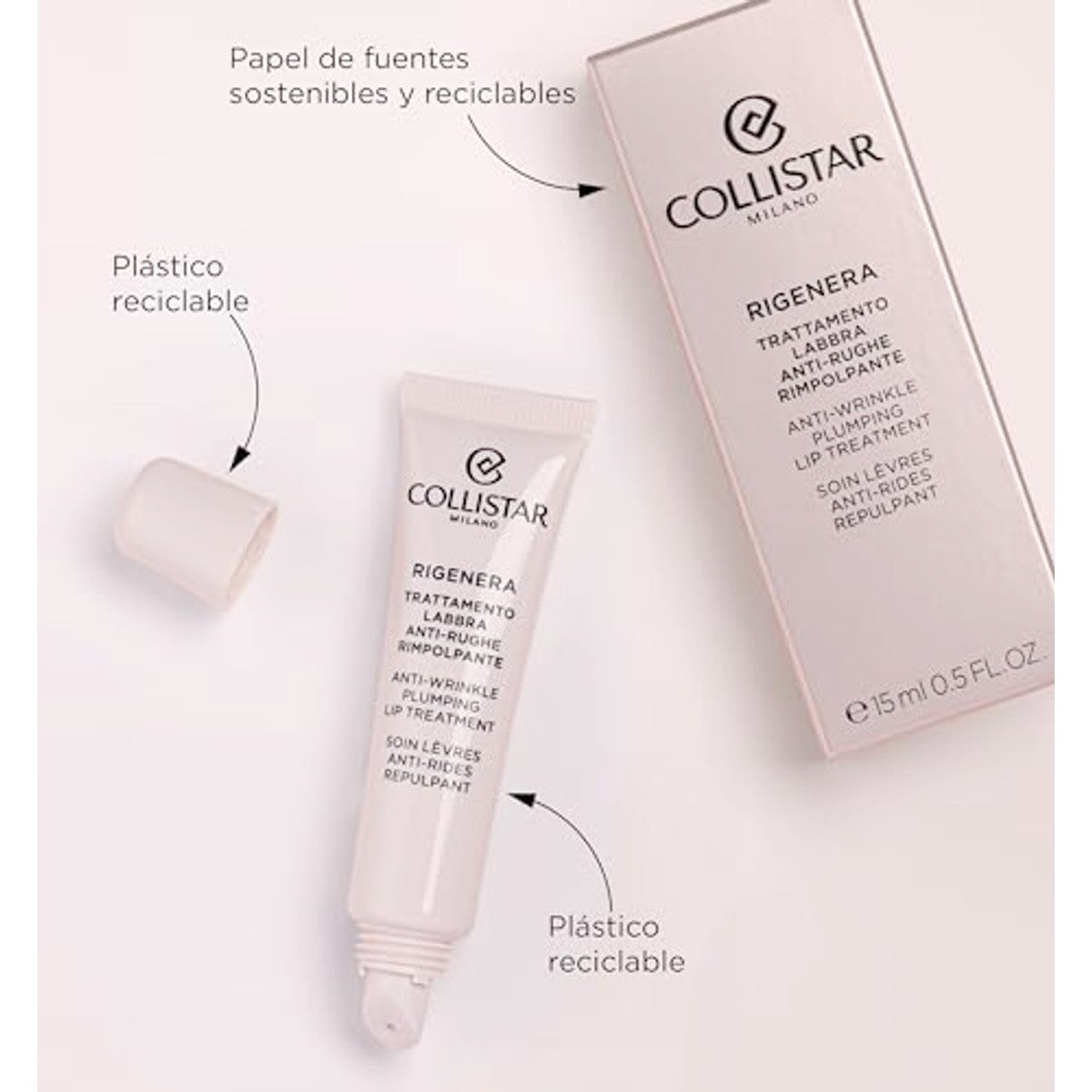 Collistar Rigenera Lipverzorging tegen Rimpels 15 ml - 6-pack