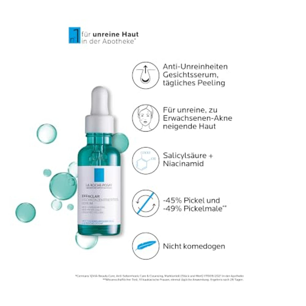 La Roche-Posay Effaclar Sterk Geconcentreerd Anti-Puistjesserum 30 ml - 3-pack