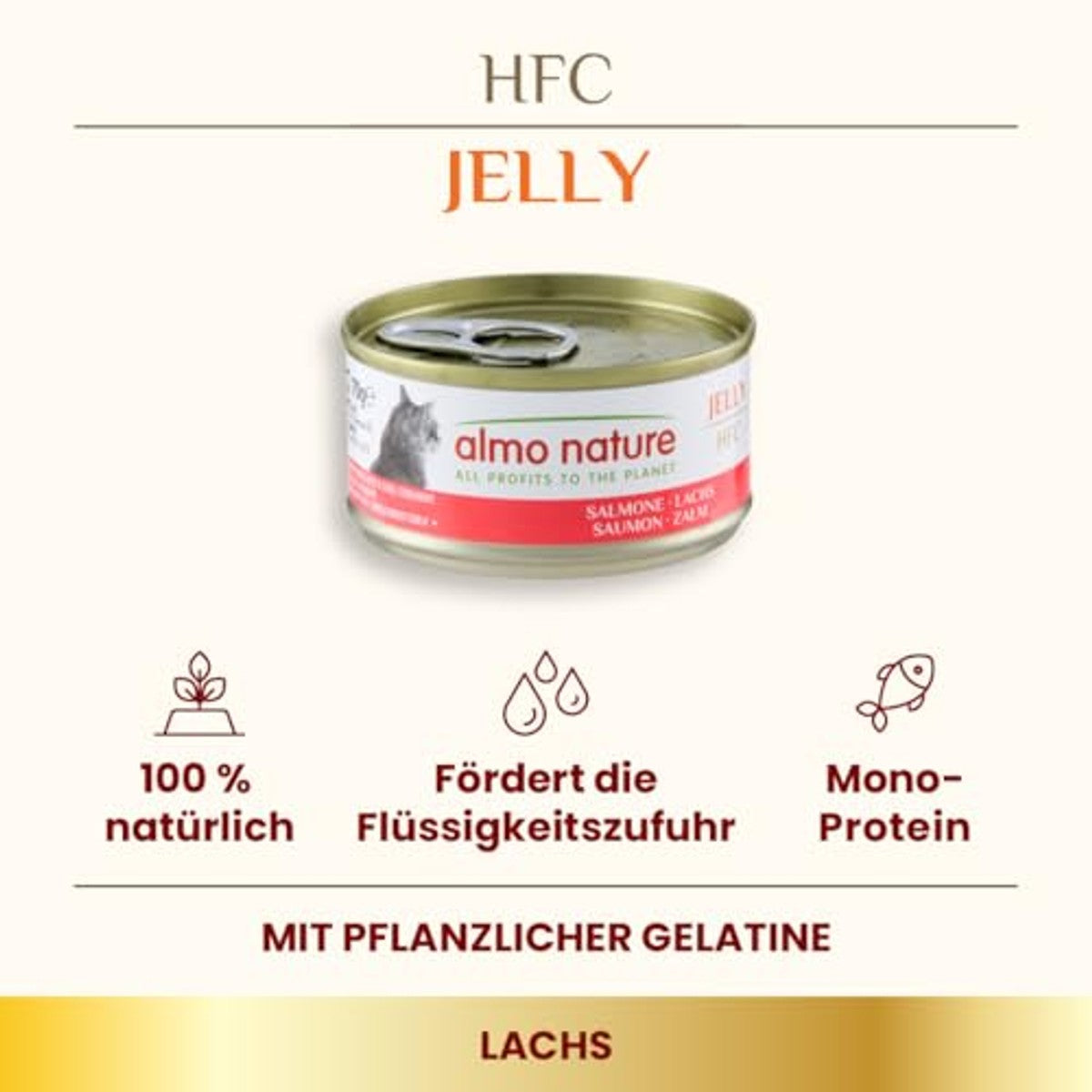 Almo Nature HFC Jelly Natvoer Zalm 6 x 70 g - 3-pack