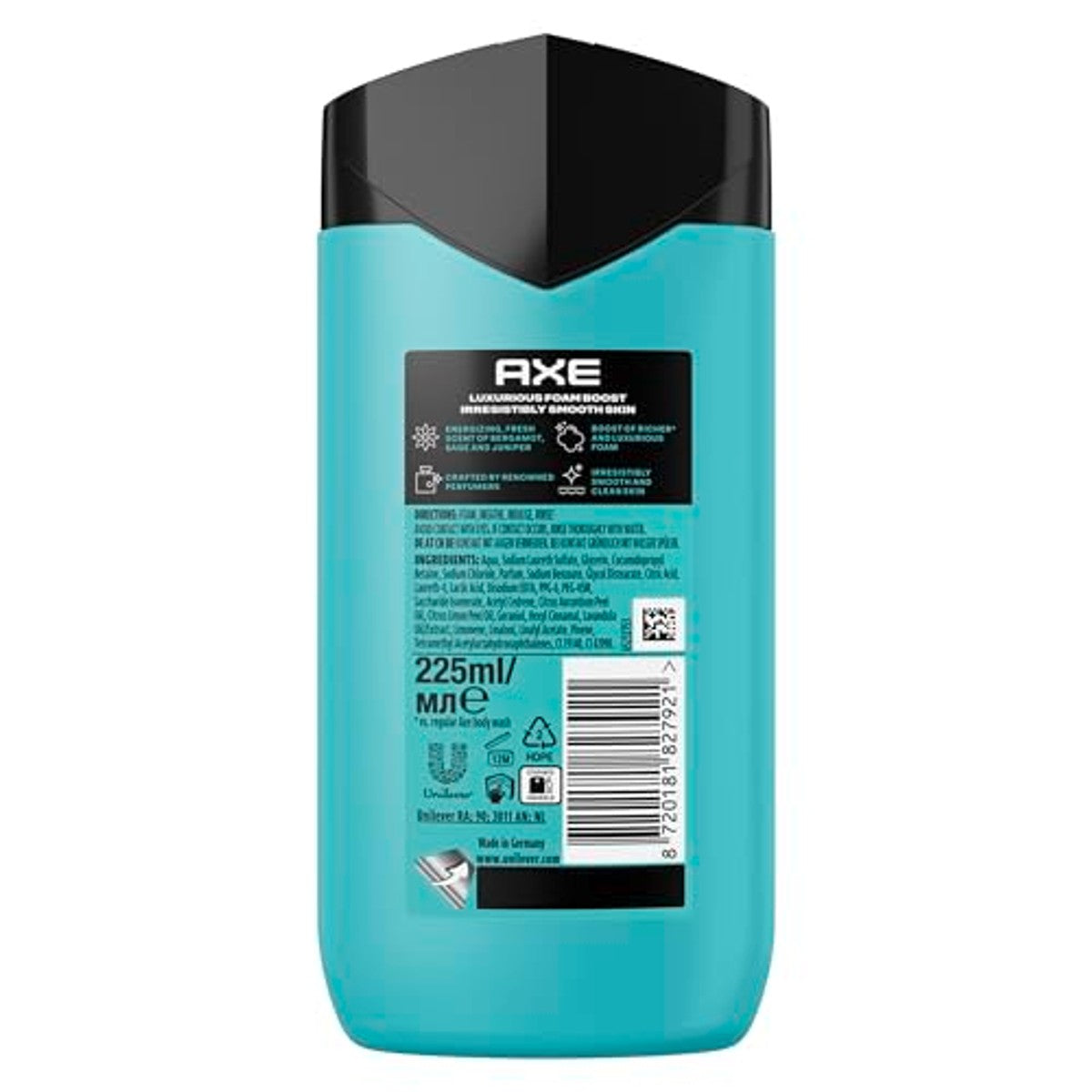 Axe Fine Fragrance Aqua Bergamot douchegel 3 x 225 ml - Voordeelverpakking