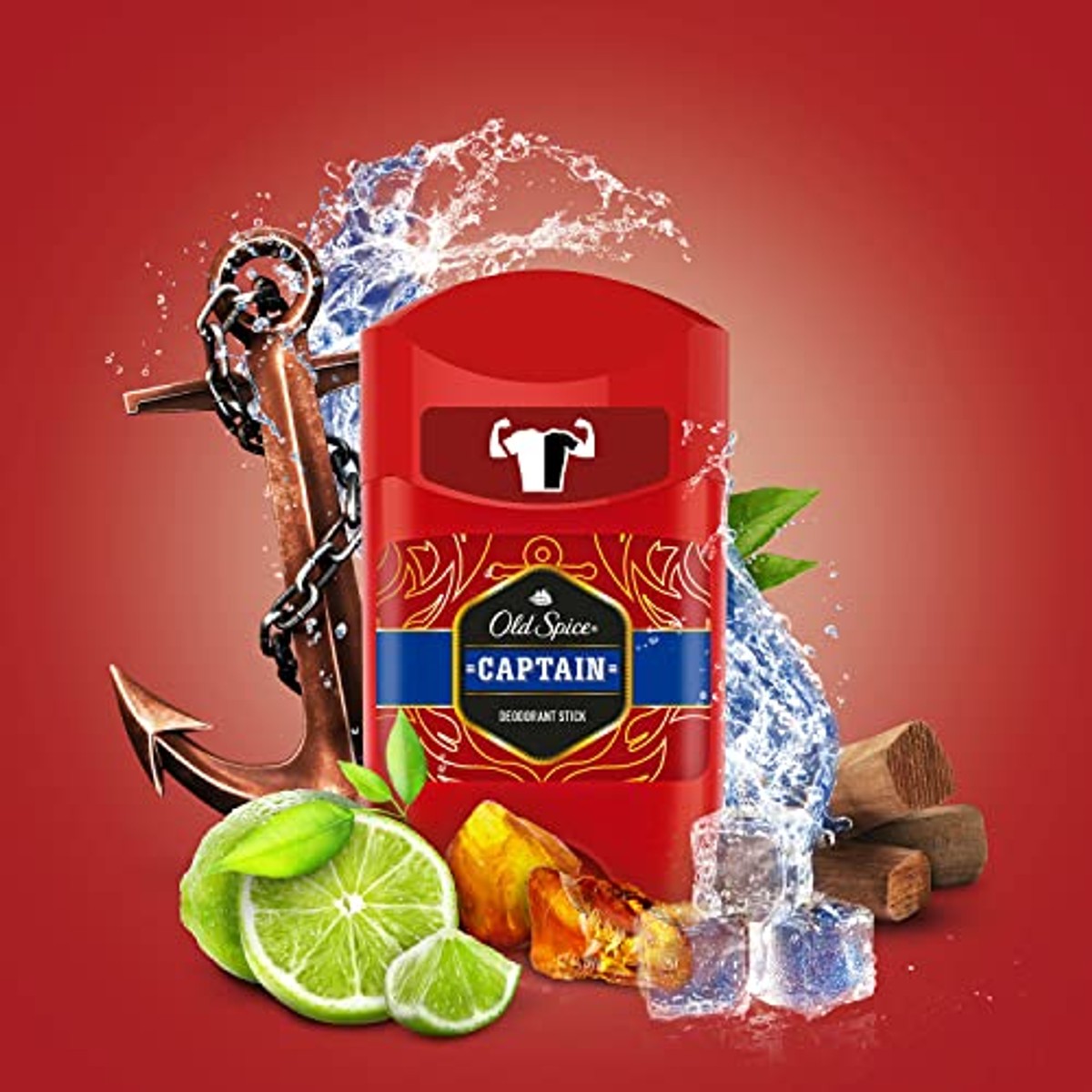 Old Spice Captain Deostick voor mannen 3 x 50 ml - Voordeelverpakking