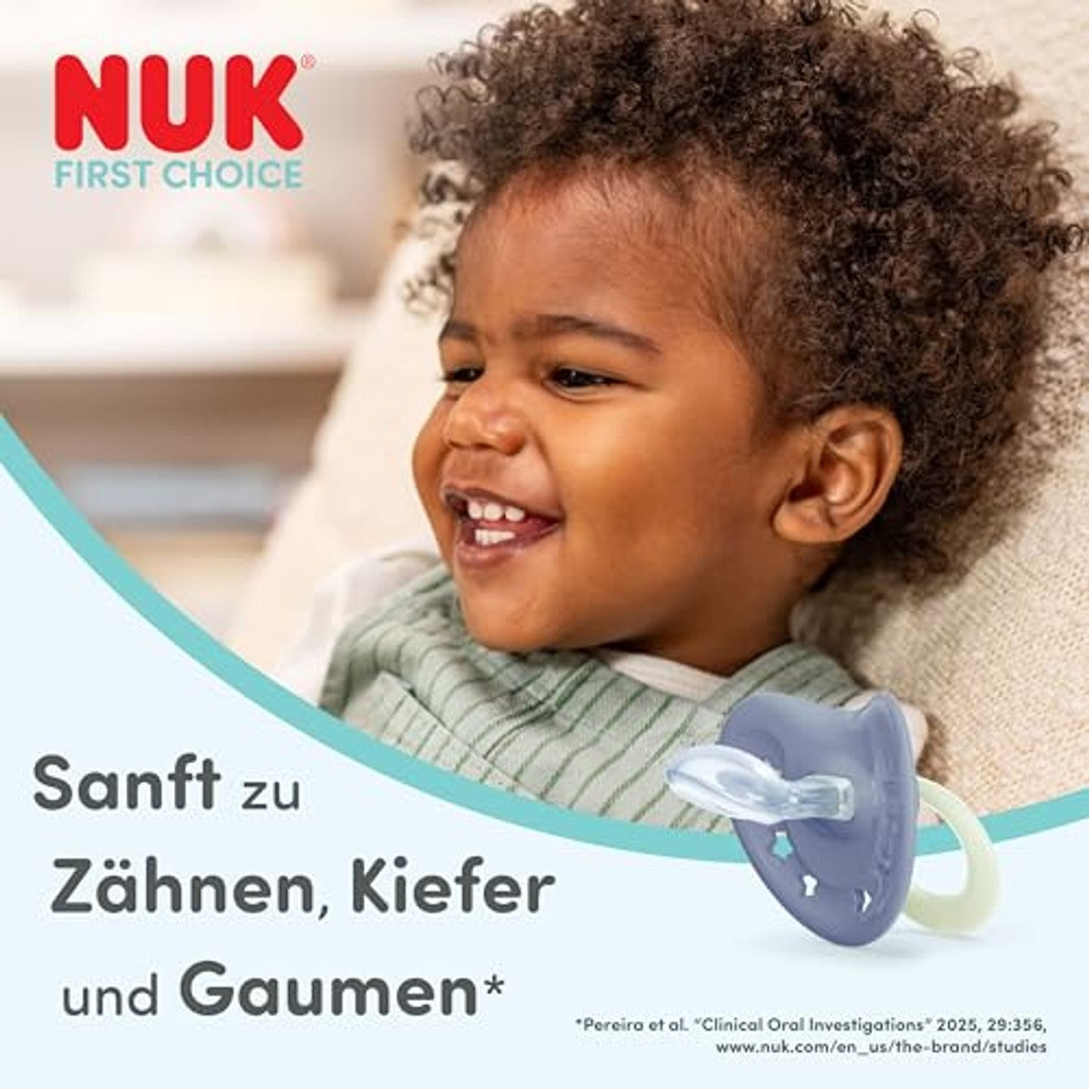 NUK First Choice Classic Day & Night fopspeen 6-18 maanden 2 stuks – NUK
