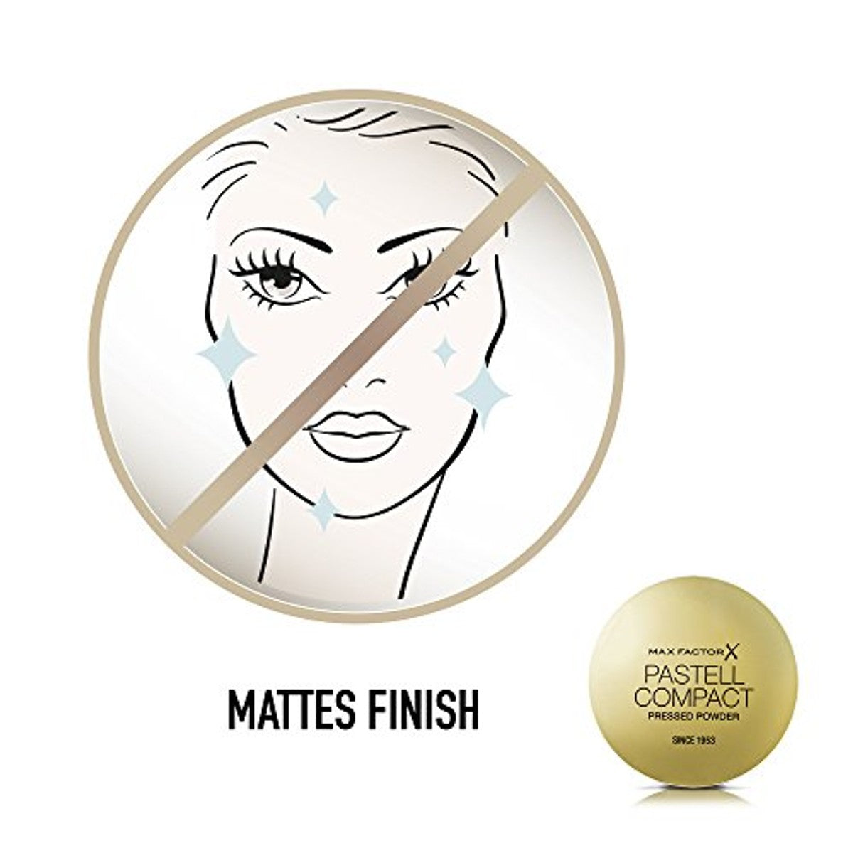 Max Factor Pastel Compact Powder Pastel 4, matterend poeder, fixeerpoeder voor foundation en rouge, 1 x 20 g (1 stuks) – Max Factor