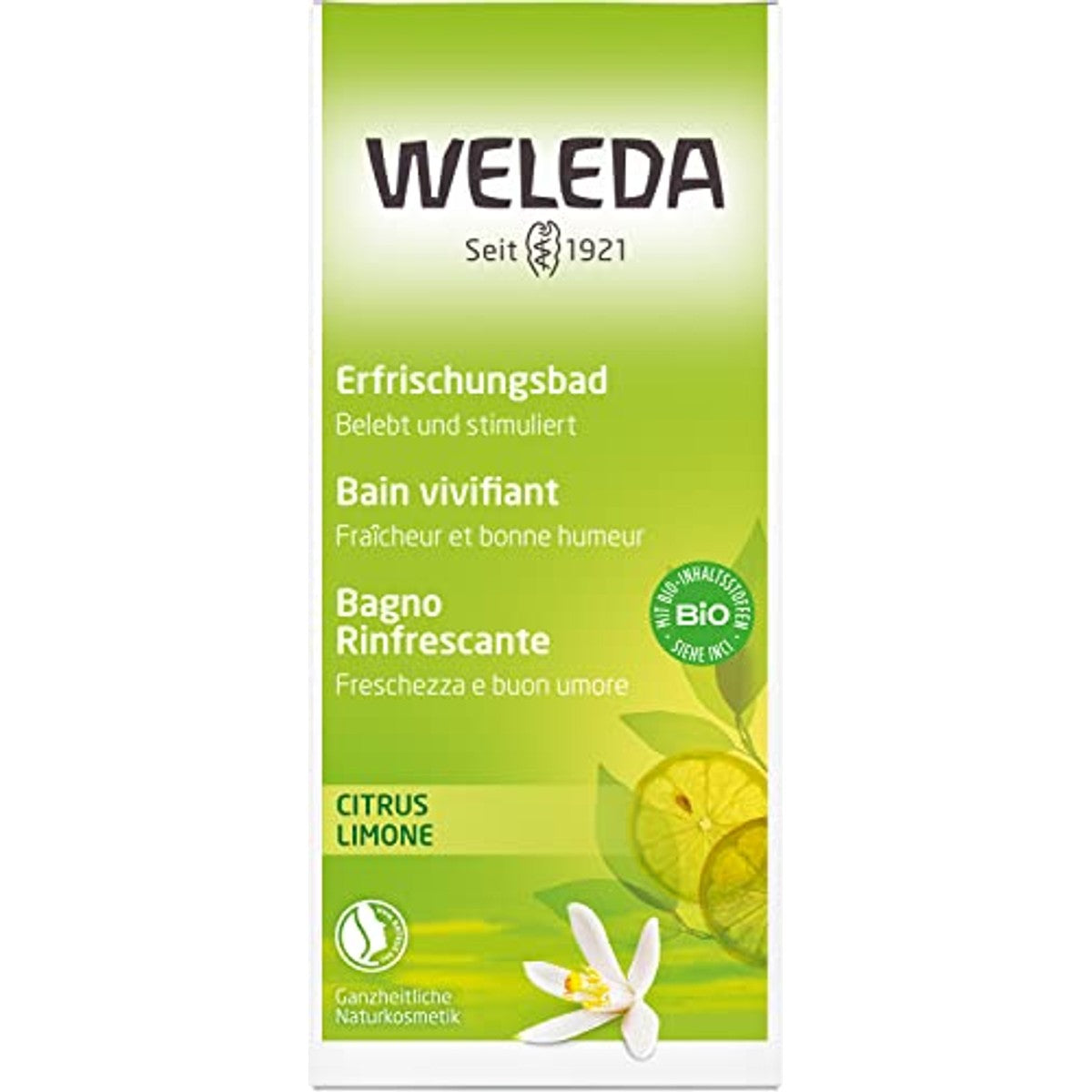Weleda Bio Citrus Verfrissingsbad 200 ml Bad-essence