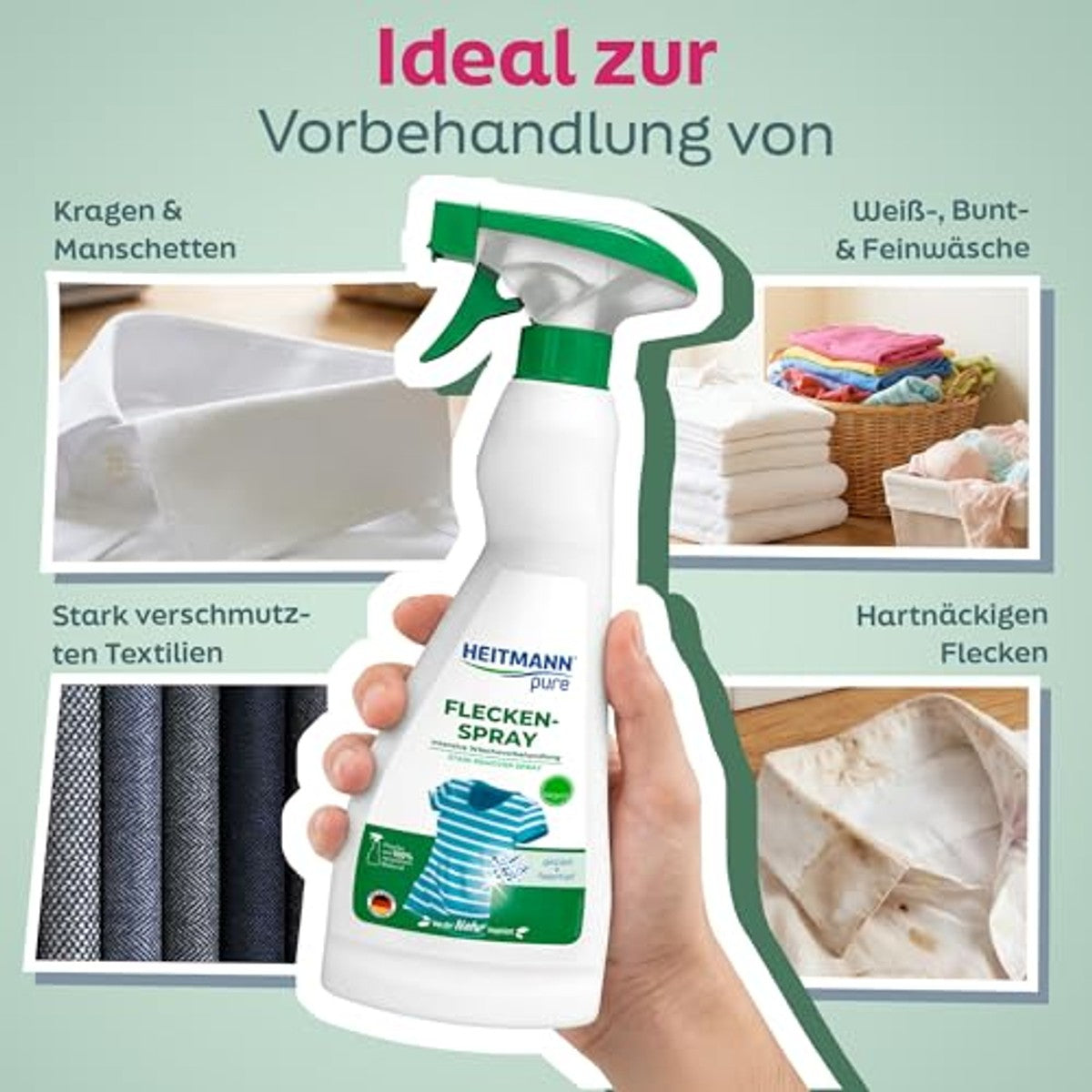 HEITMANN pure Vlekspray 3 x 250 ml - Voordeelverpakking