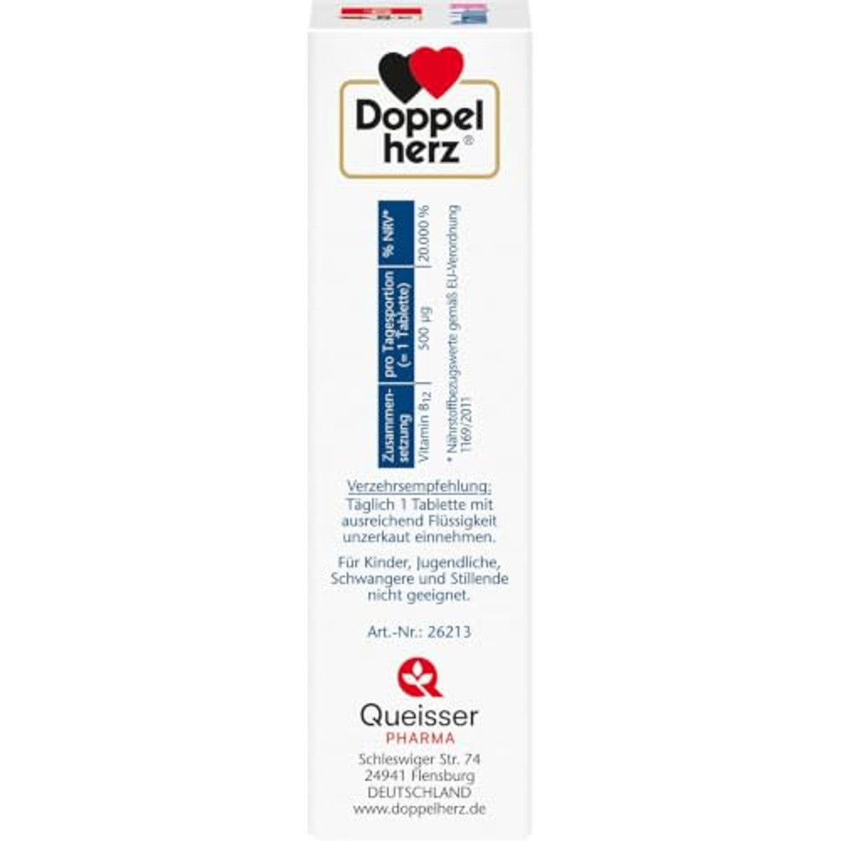 Doppelherz Vitamine B12 500 - 120 Mini-Tabletten - 3-pack