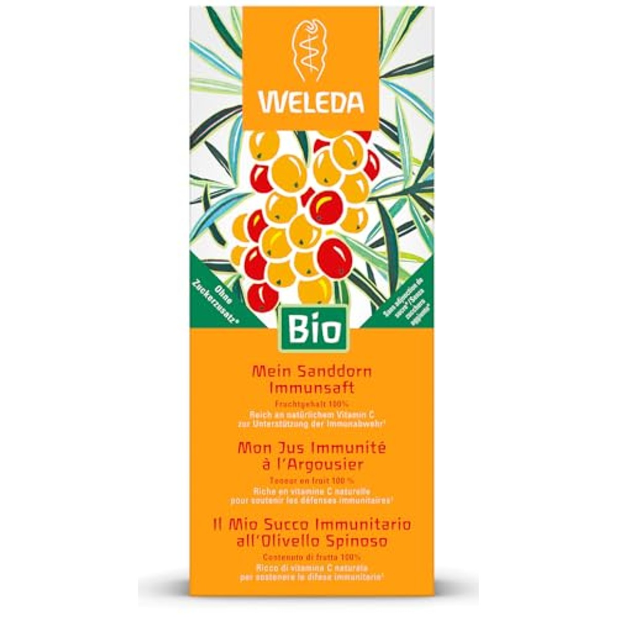 Weleda Biologische Duindoorn Immuunsap - 6-pack