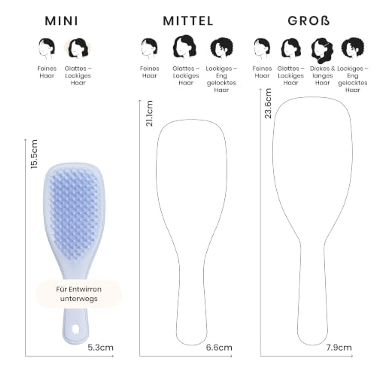 Tangle Teezer Ultimate Detangler Klein Lavendel - 6-pack