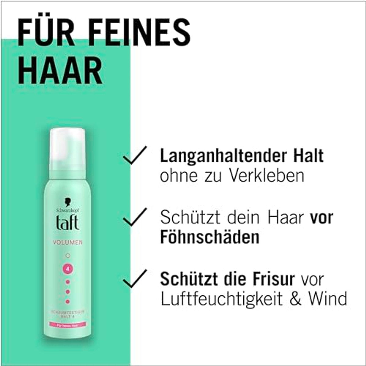 Schwarzkopf TAFT Schuimvast Volume 3 x 150 ml - Voordeelverpakking
