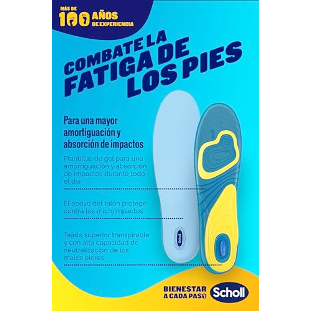 Dr. Scholl's Plantillas Gel Activ.U.Diar M C/4 - 3-pack