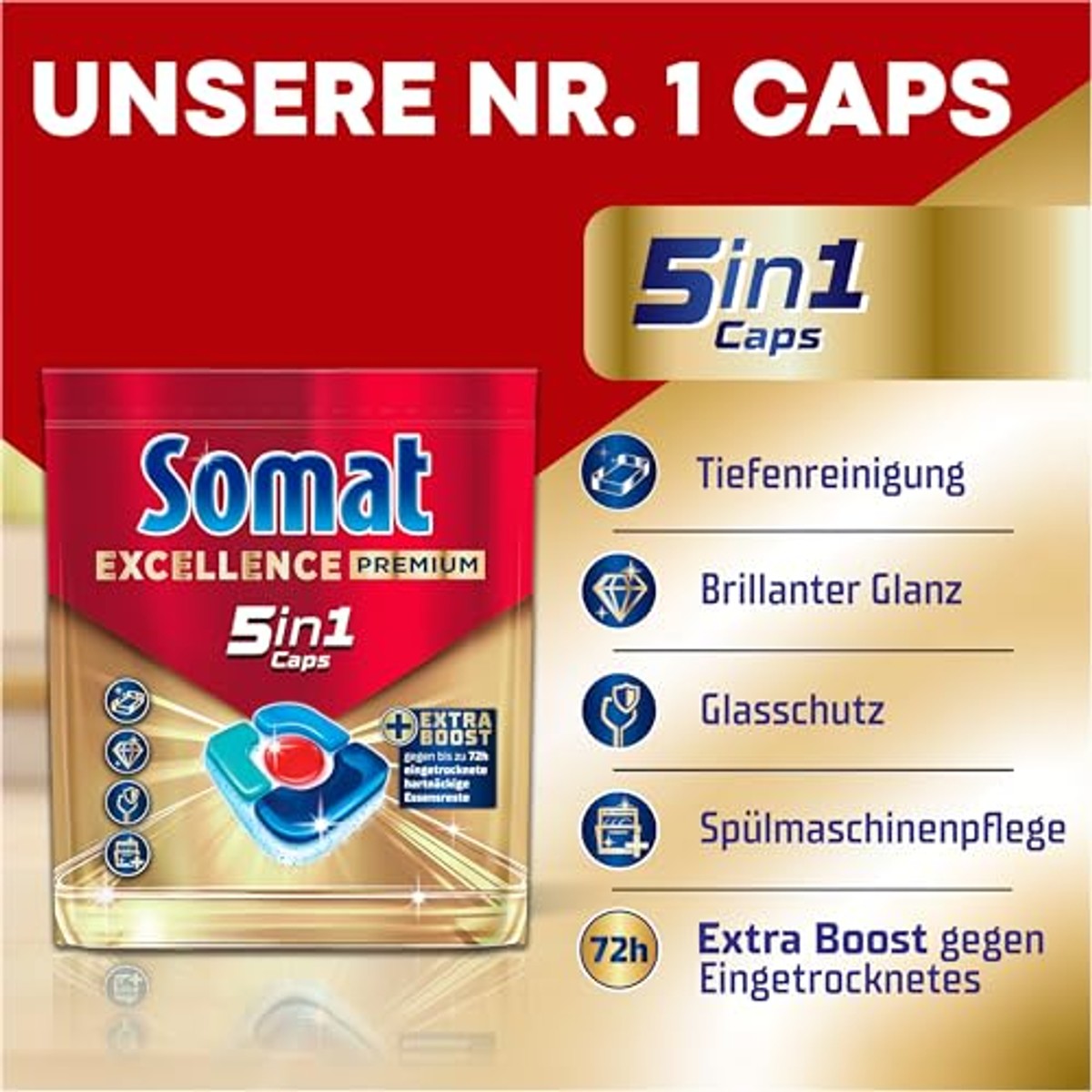 Somat Excellence Premium 5-in-1 capsules 3 x 75 caps - Voordeelverpakking