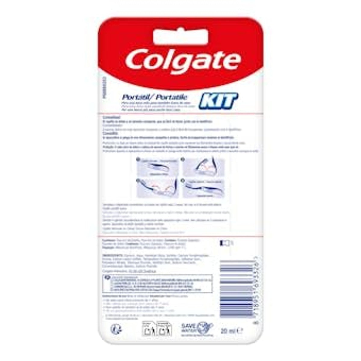 Colgate Draagbare Reisset met Total Original tandpasta 20 ml – Colgate