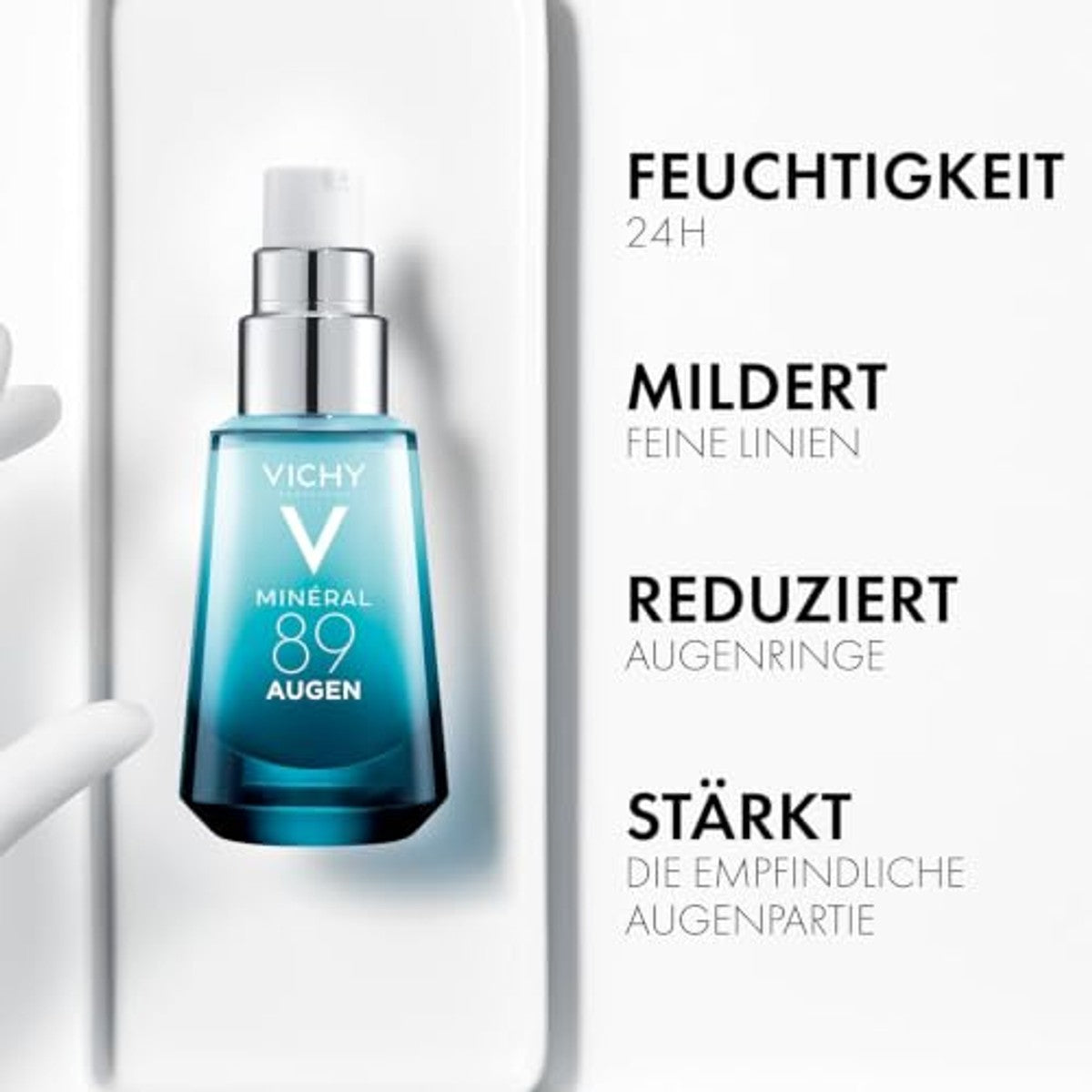 Vichy Mineral 89 Oogverzorging Hyaluron Boost met Cafeïne 15 ml - 3-pack