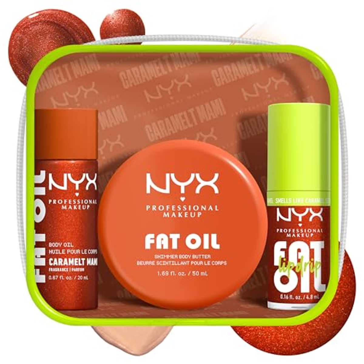 NYX Professional Makeup Fat Oil Lip & Body Kit, reisvriendelijk, herbruikbaar, caramel Mami – NYX PROFESSIONAL MAKEUP