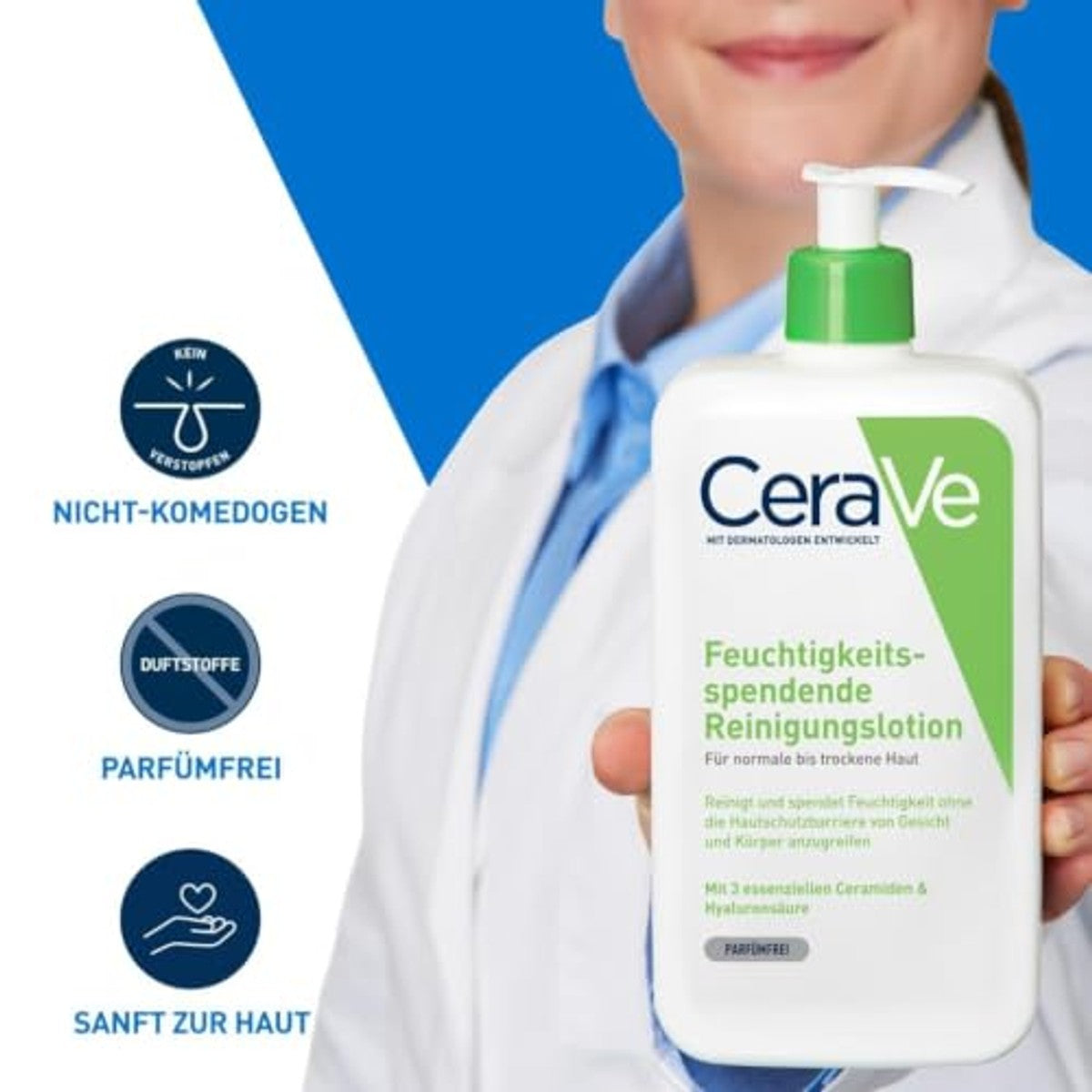 CeraVe Hydraterende Reinigingslotion voor Gezicht en Lichaam 973 ml - 3-pack